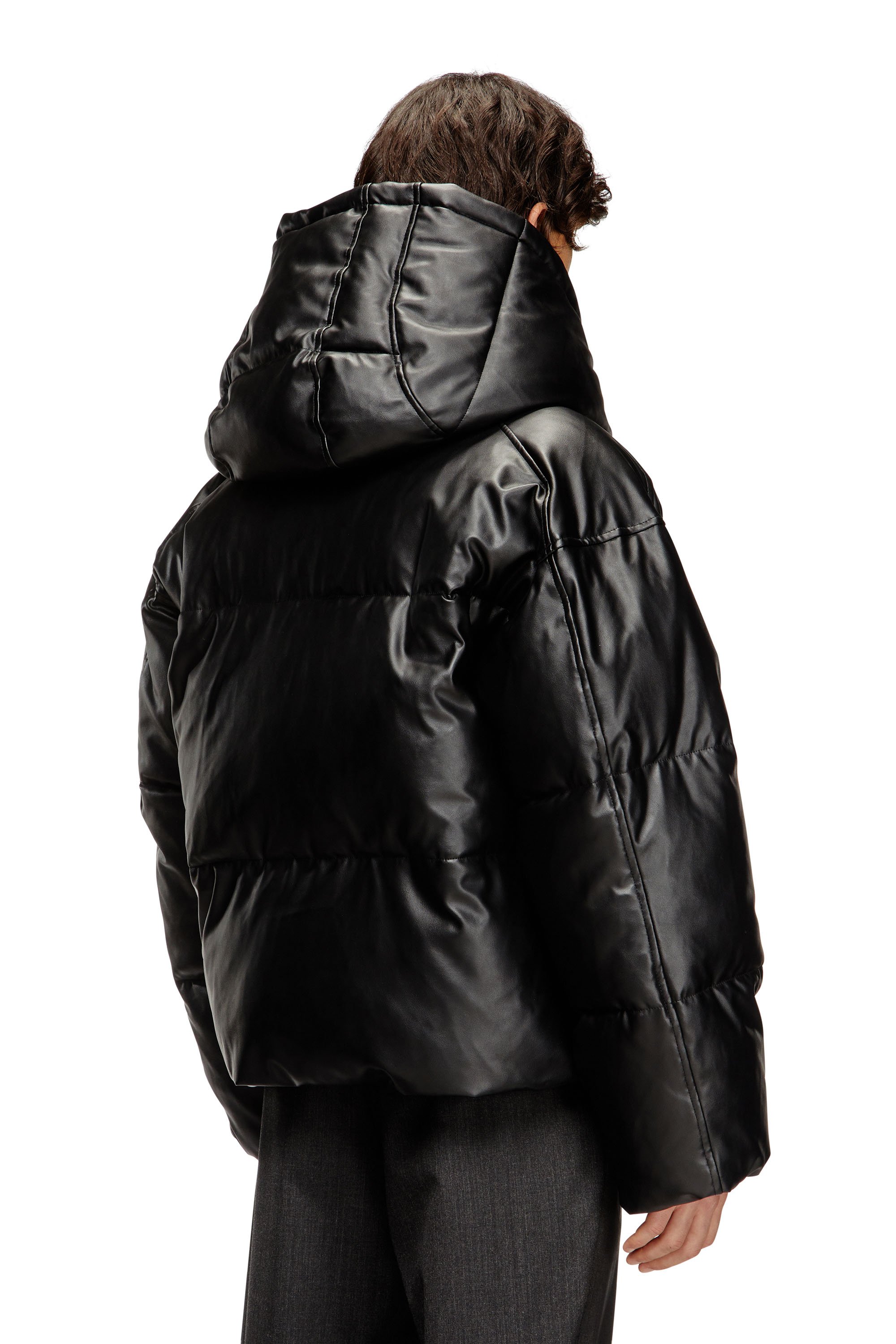Diesel - W-MYLEY, Male's パファージャケット in ブラック - 4
