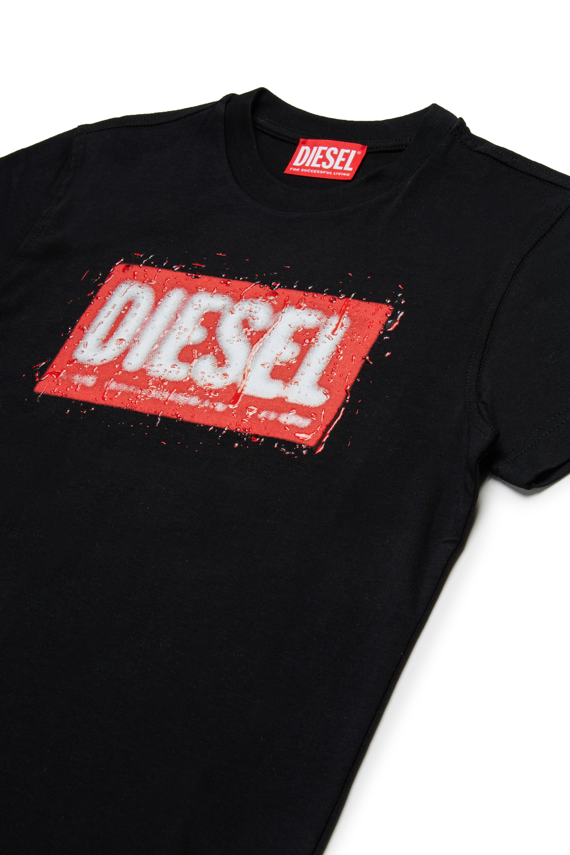 Diesel - TADJUSTQ10, Male's Tシャツ in ブラック - 3