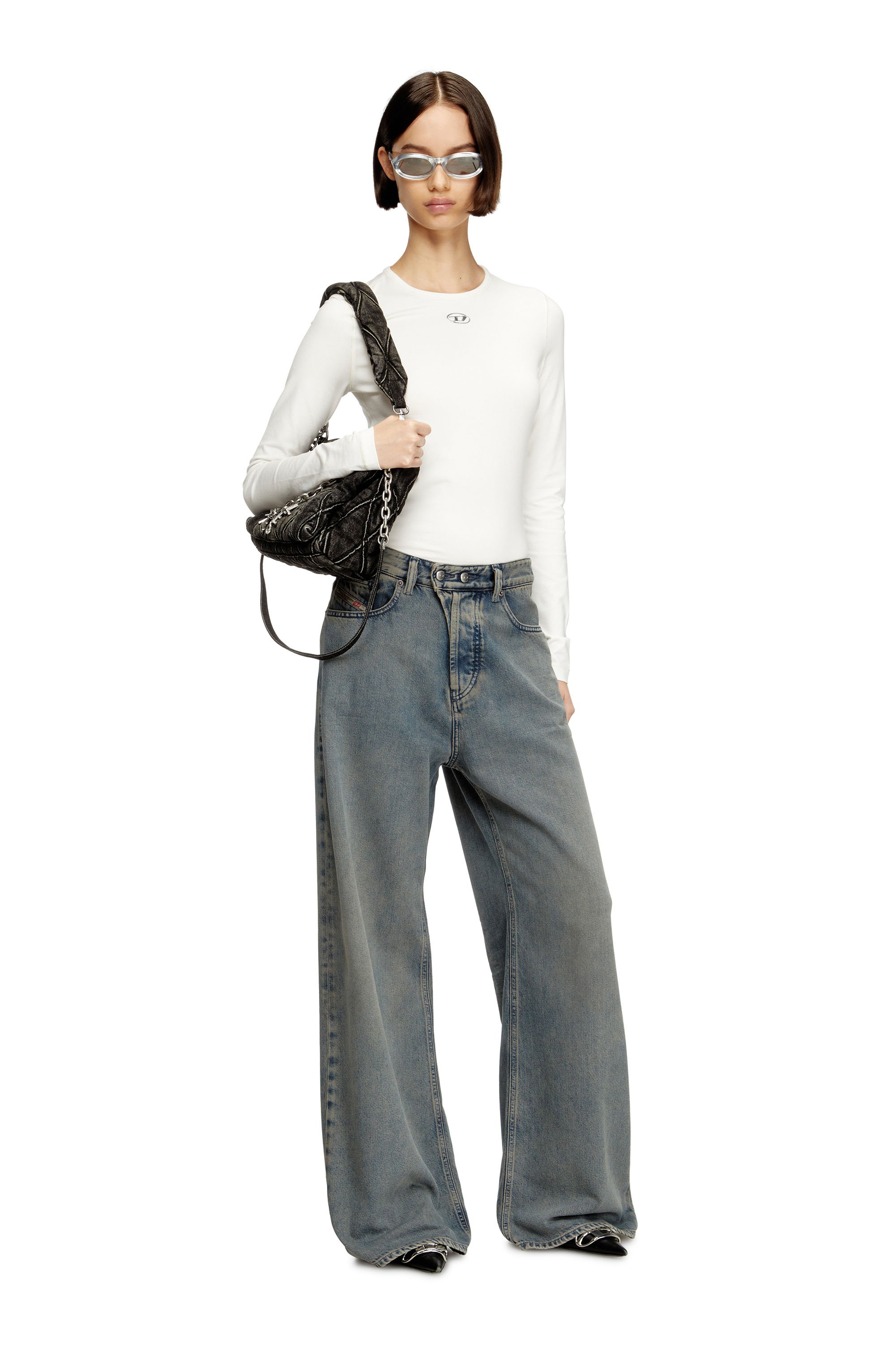 Diesel - Female's Relaxed Jeans 1996 D-Sire 09N24, ミディアムブルー - 2