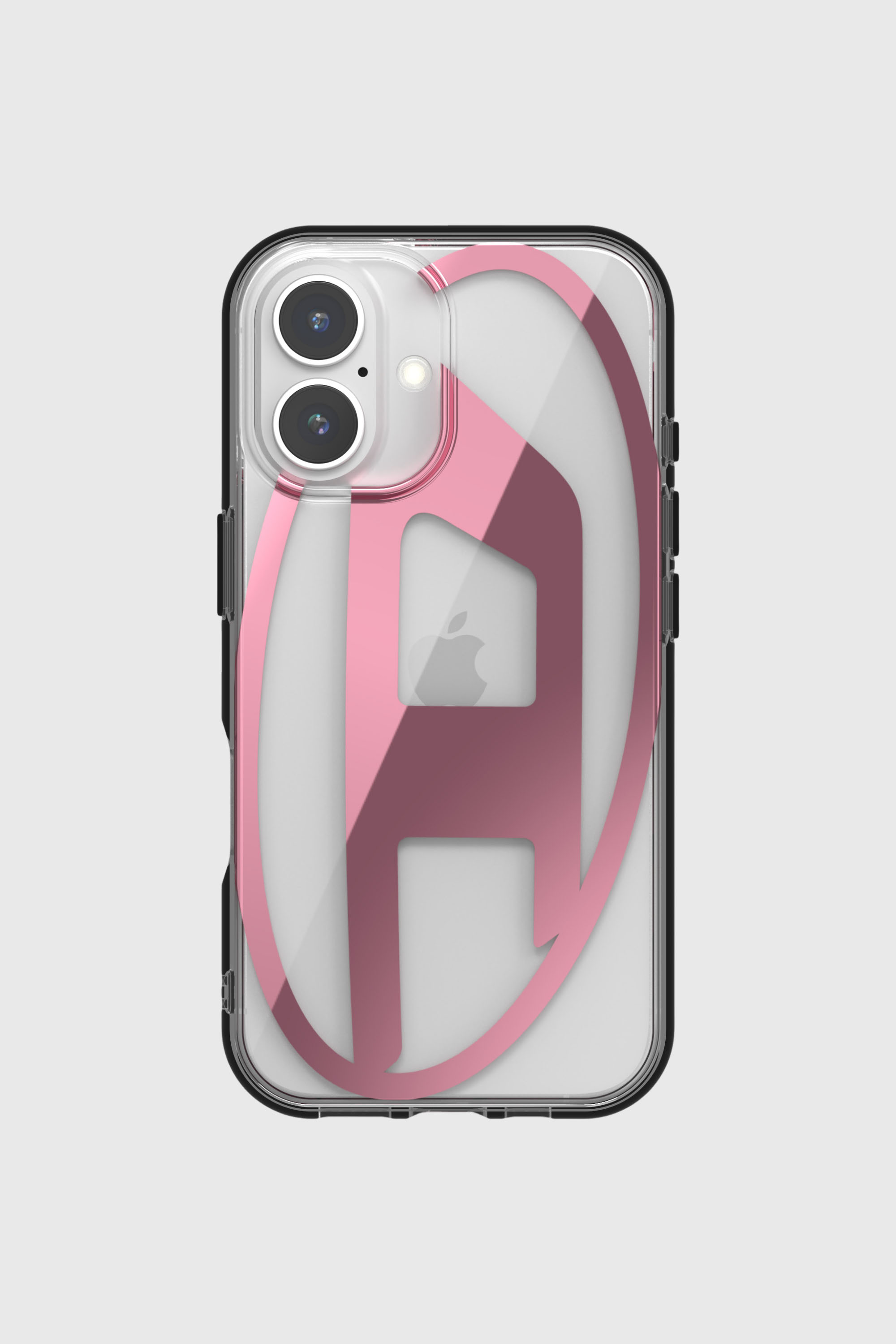 Diesel - 60143 AOP CASE, Unisex's Oval D Mirror Case for iP 16 in ピンク / ホワイト - 2