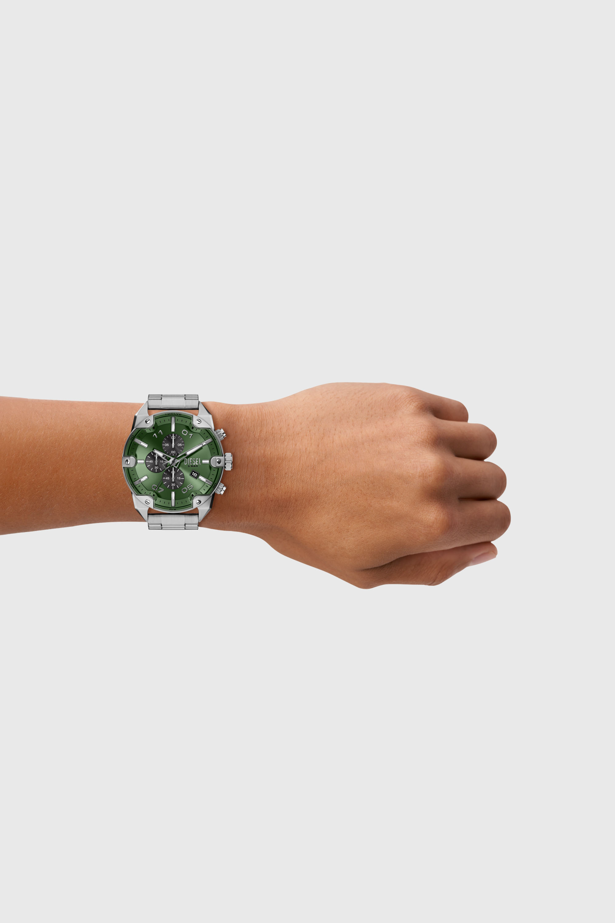 Diesel - DZ4712 WATCH, Male's Spiked stainless steel watch in シルバー - 5
