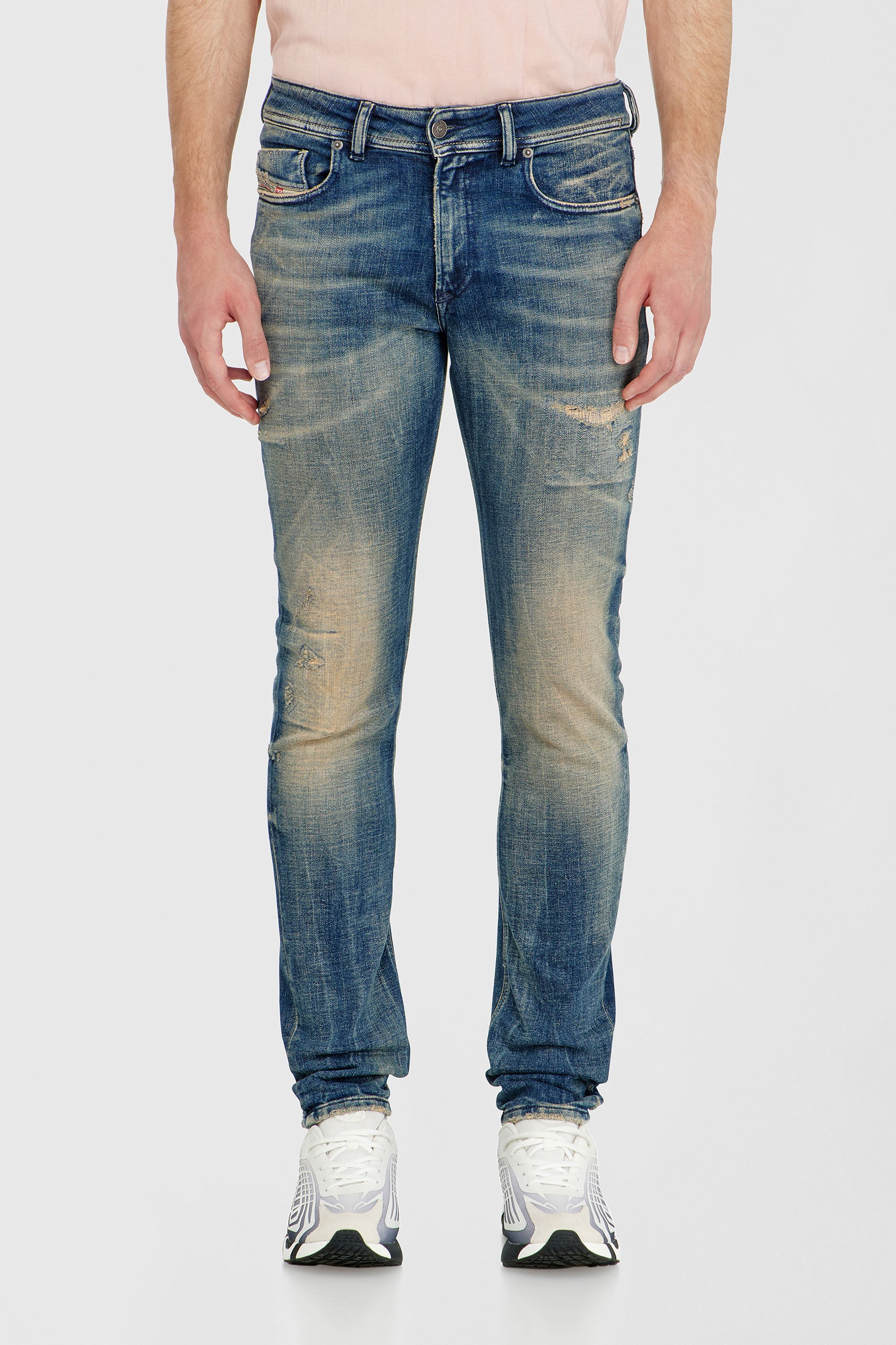Diesel - Male's Skinny Jeans 1979 Sleenker 09P68, ダークブルー - 1