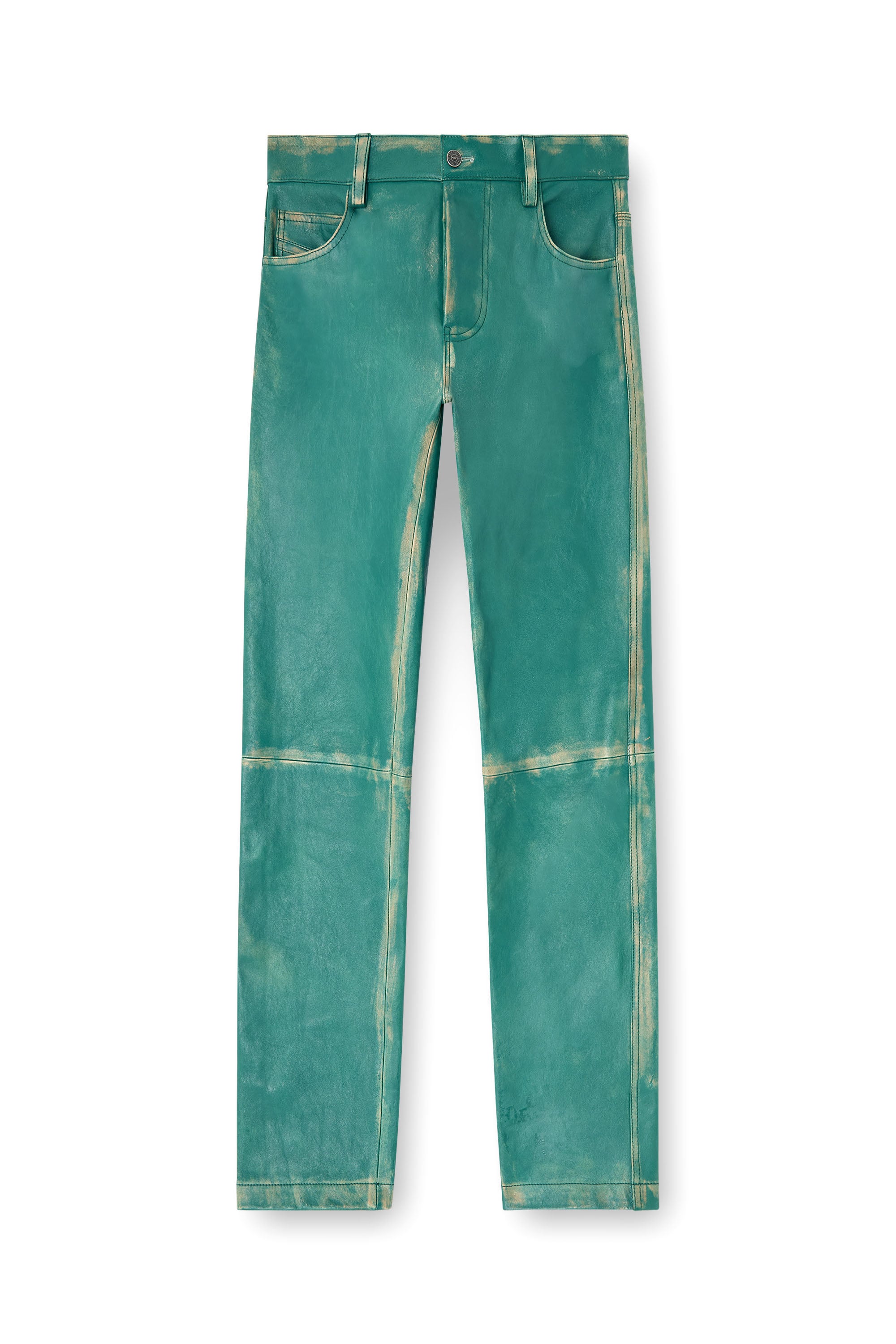 Diesel - P-OCKET, Male's Pants in treated leather in null - 2