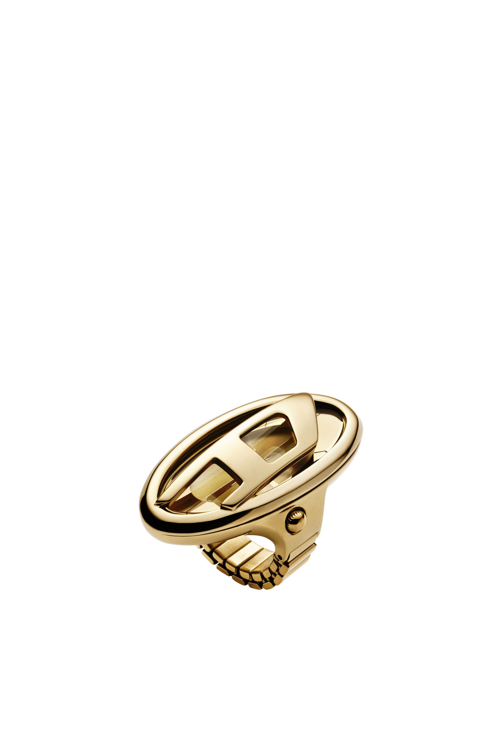 Diesel - DZ5626 WATCH, Female's D-Era gold-tone stainless steel ring watch in ゴールド - 1