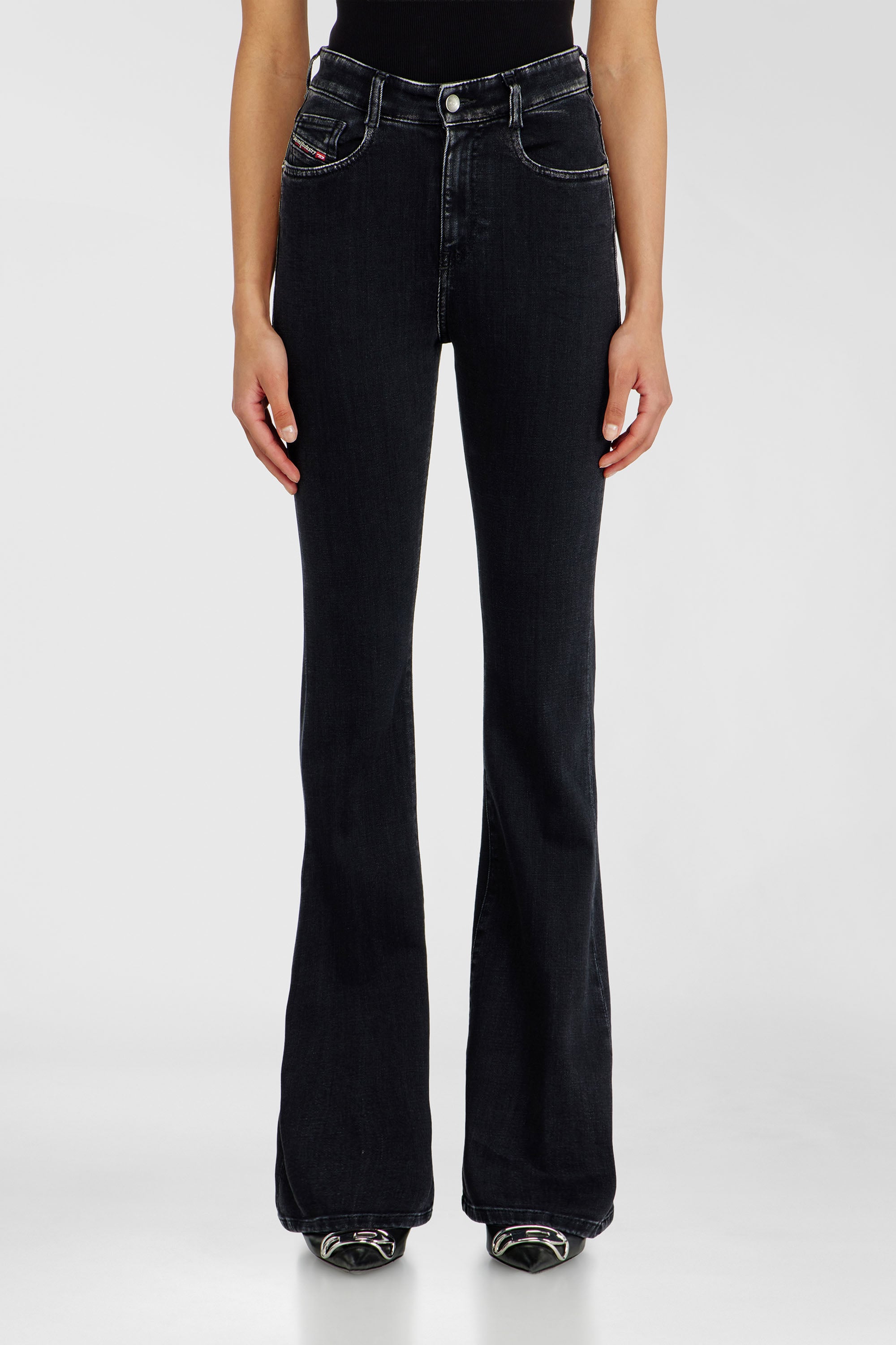 Diesel - Female's Bootcut Jeans 1973 D-Partt 09P75, ブラック/ダークグレー - 1