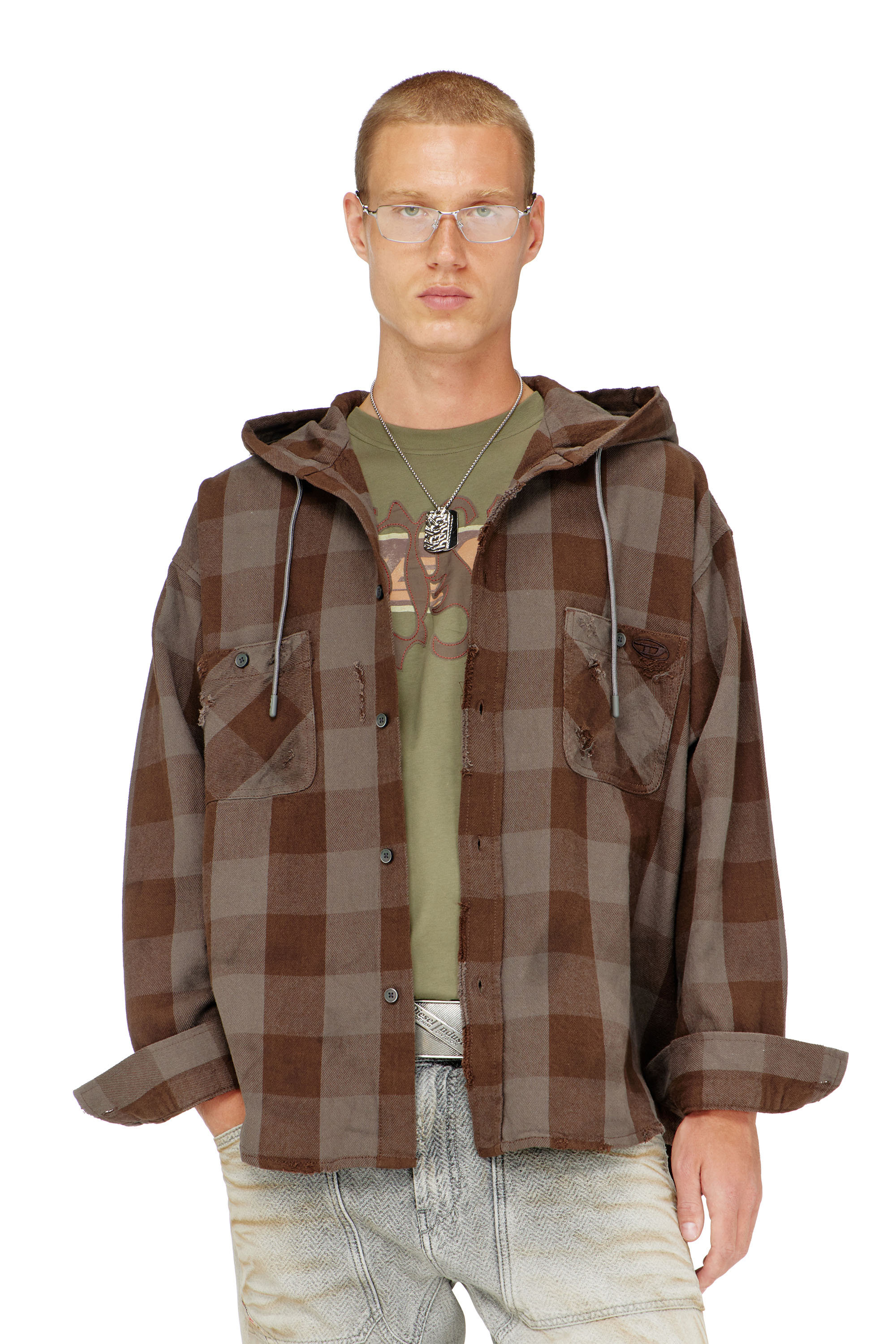 Diesel - S-DRUM-HOODY, Male's シャツ in null - 1