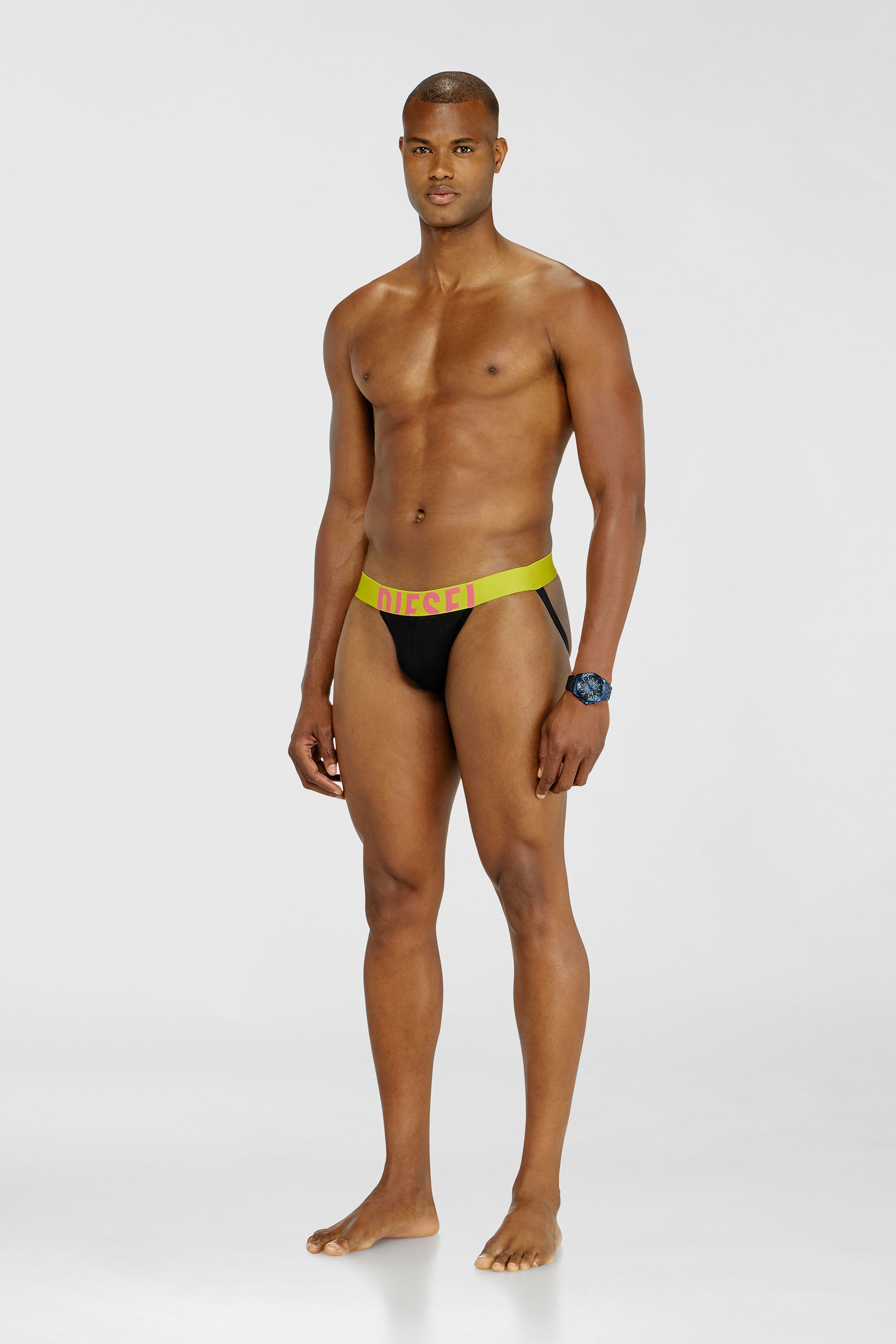 Diesel - JOCKY-D-POP-3PACK, Male's ジョックストラップ 3枚パック in ブラック/グリーン - 2