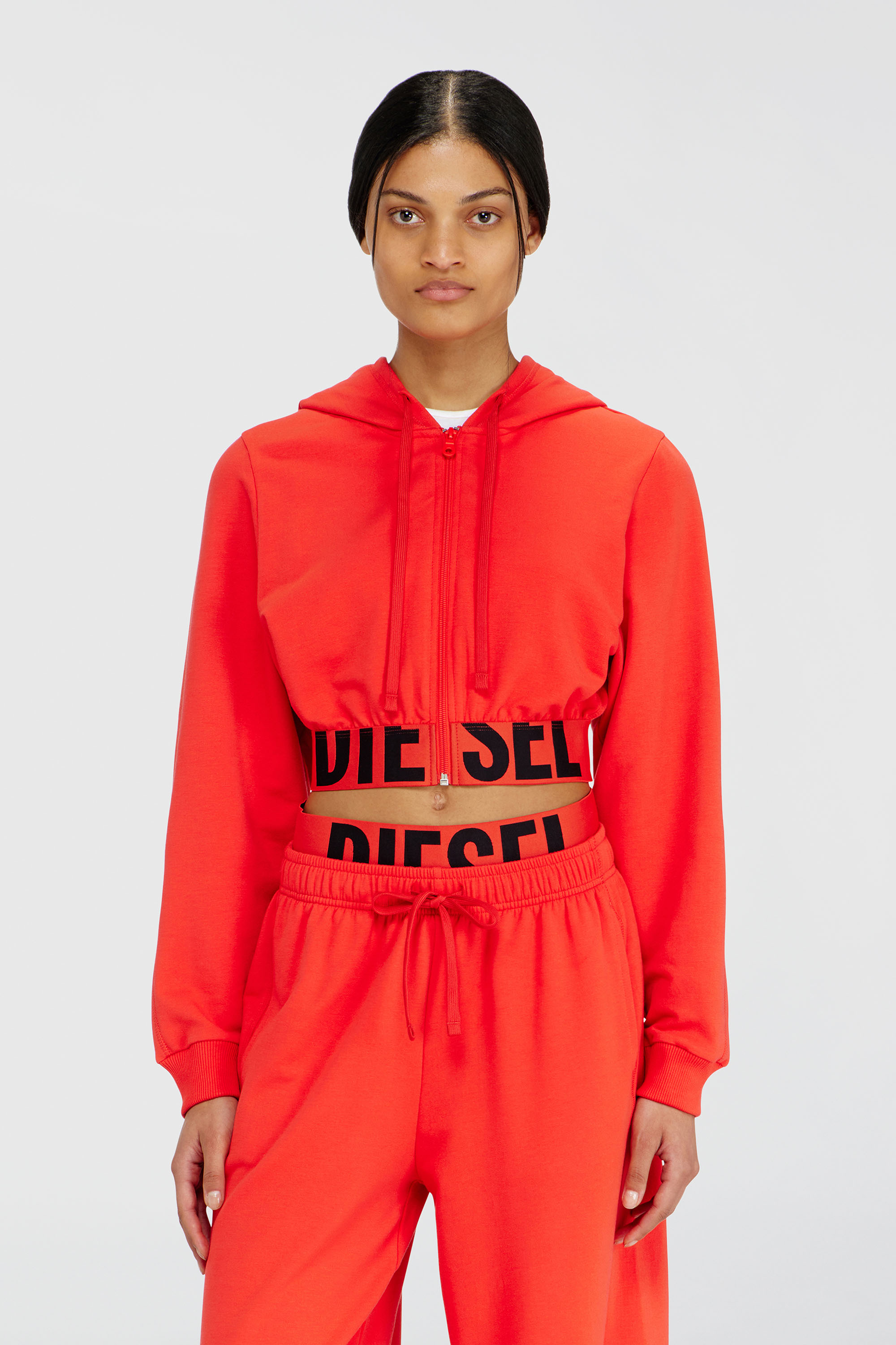 Diesel - NIKA-D-POP, Female's ジップアップパーカー in レッド - 1