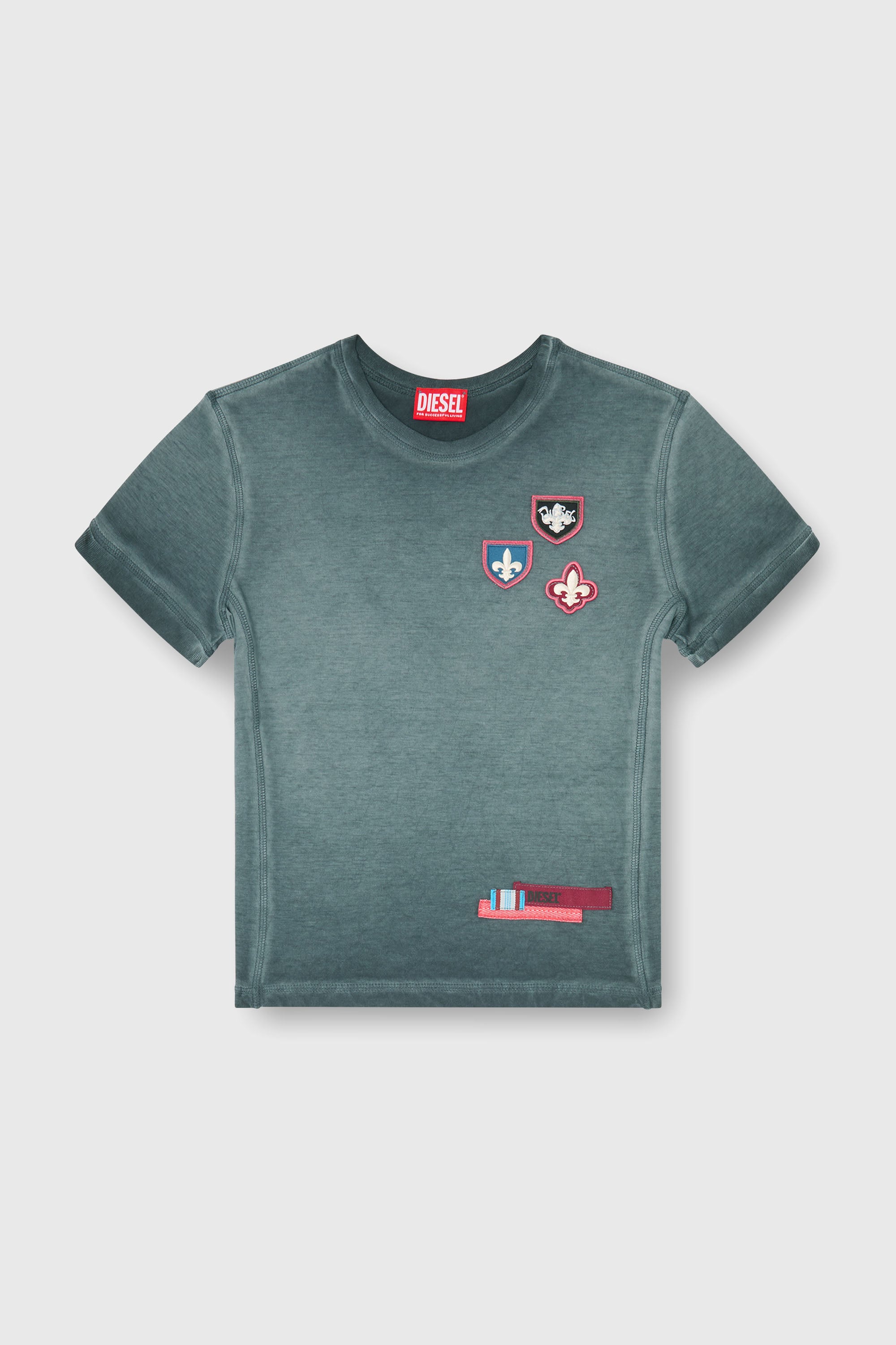 Diesel - T-UNCUTY-WAF, Female's Tシャツ in ダークグリーン - 2