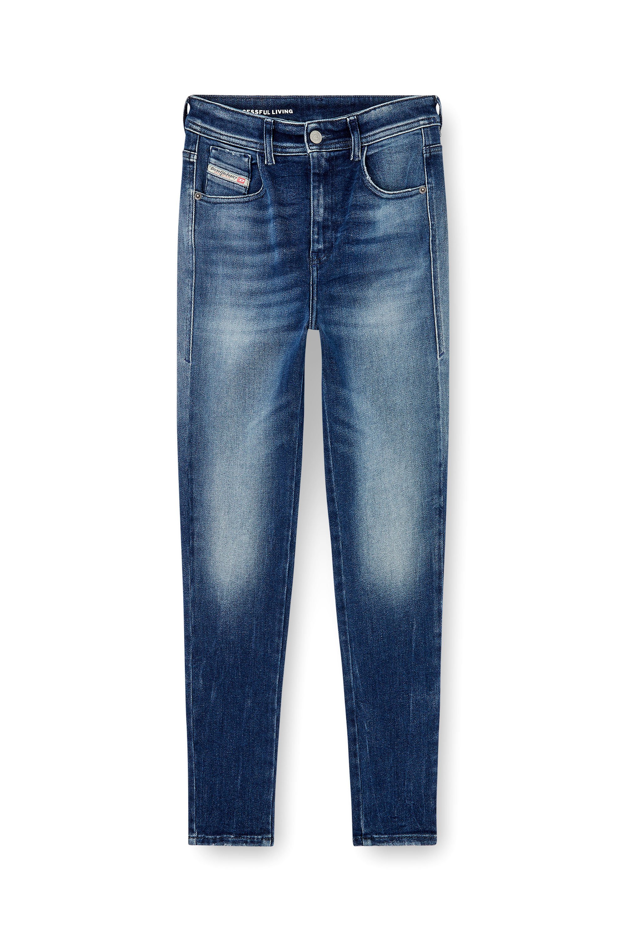 Diesel - Female's Skinny Jeans 1984 Slandy-High 09N13, ミディアムブルー - 3