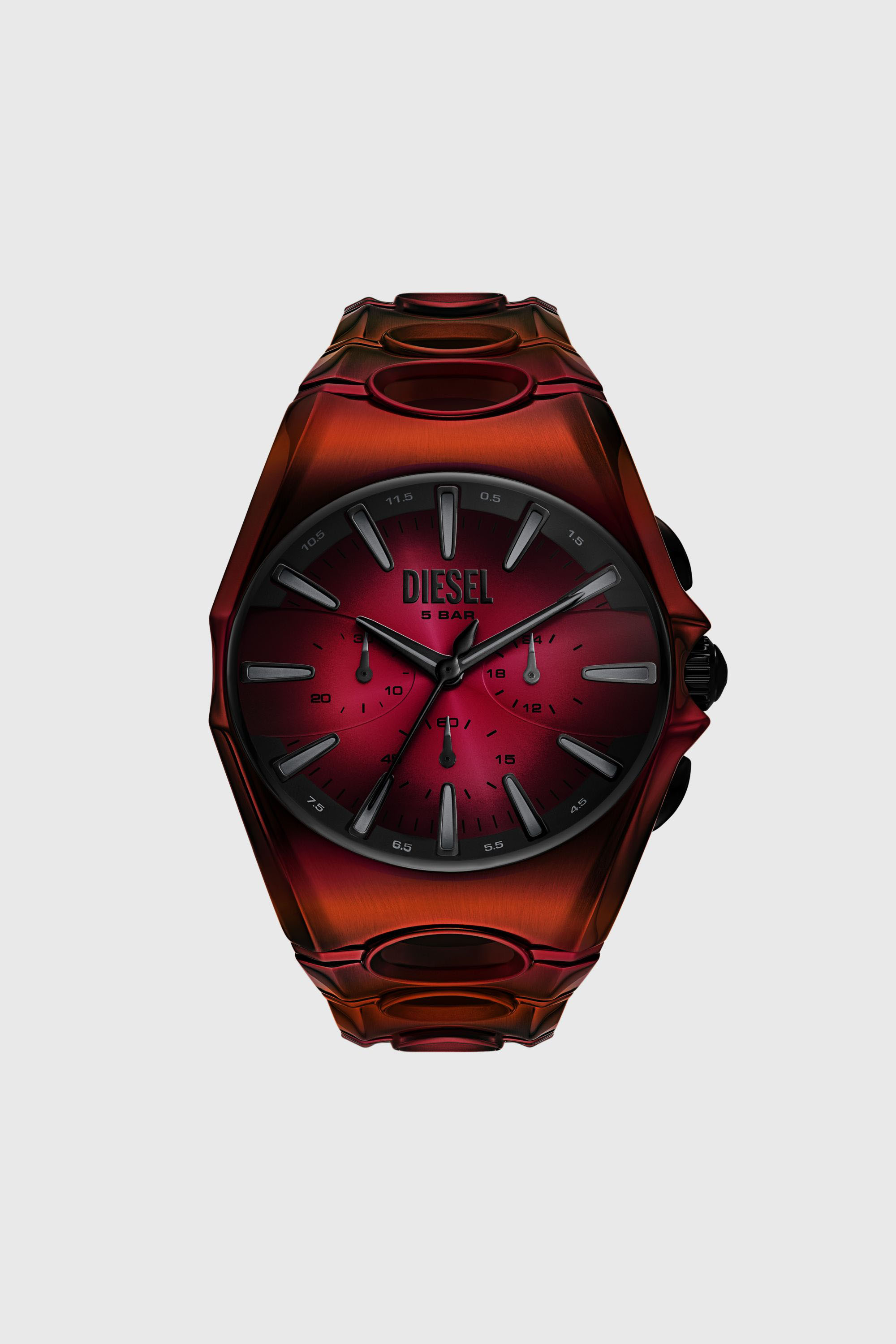 DZ4693 WATCH D-Curve red stainless steel watch｜レッド｜メンズ｜DIESEL