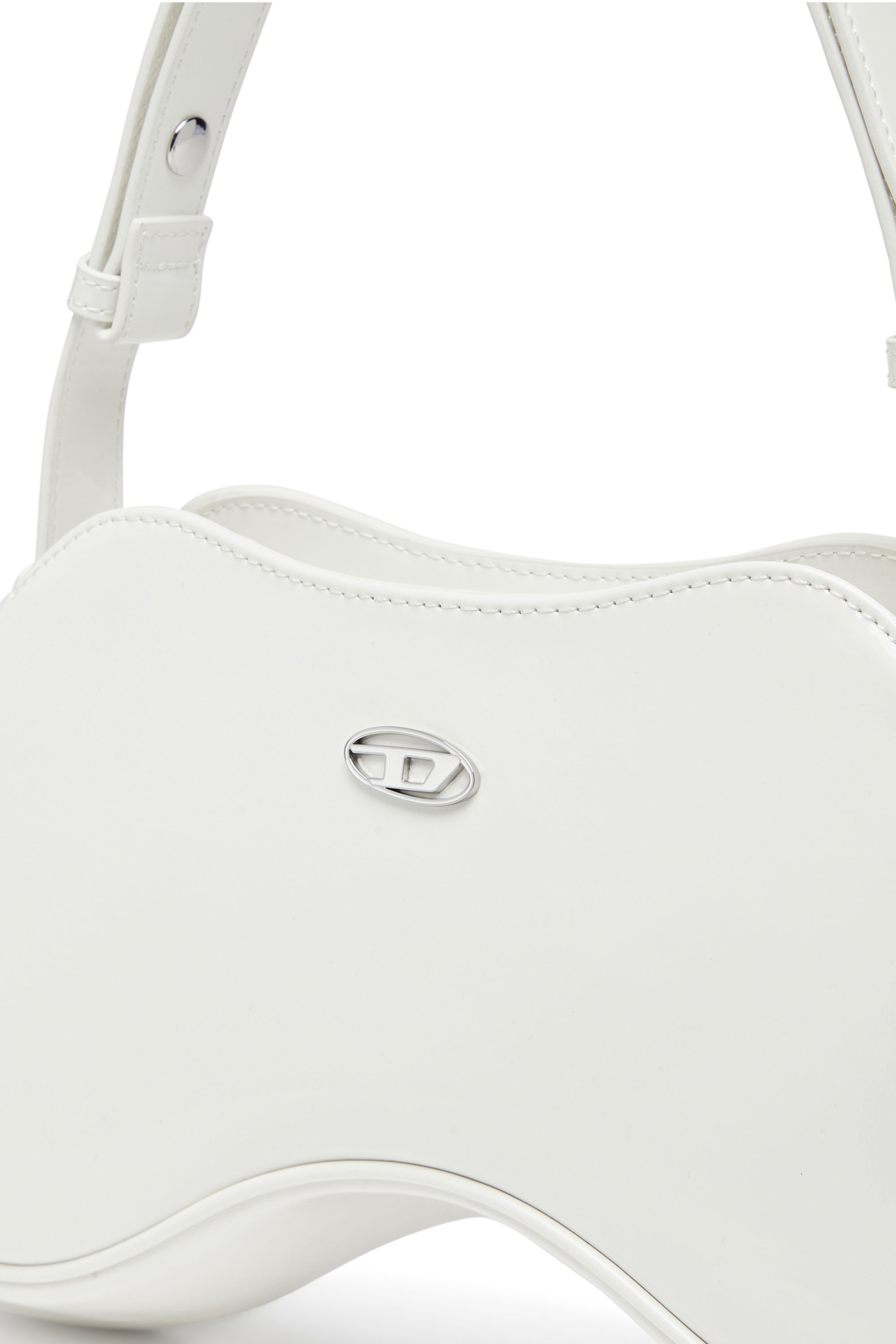 Diesel - PLAY SHOULDER, Female's Play-Glossy shoulder bag in ホワイト - 5
