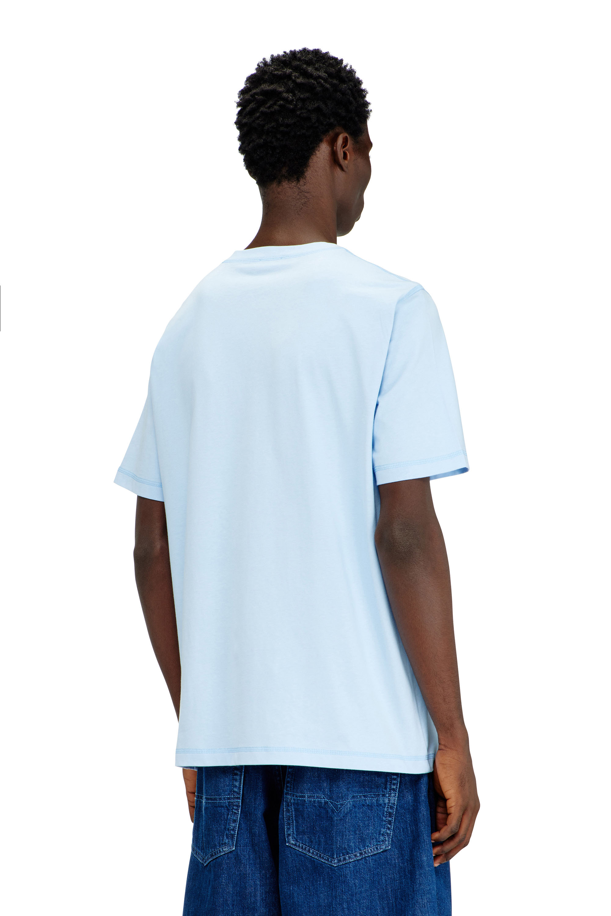 Diesel - T-ADJUST-V7, Male's T-shirt with contrasting stitching in null - 3