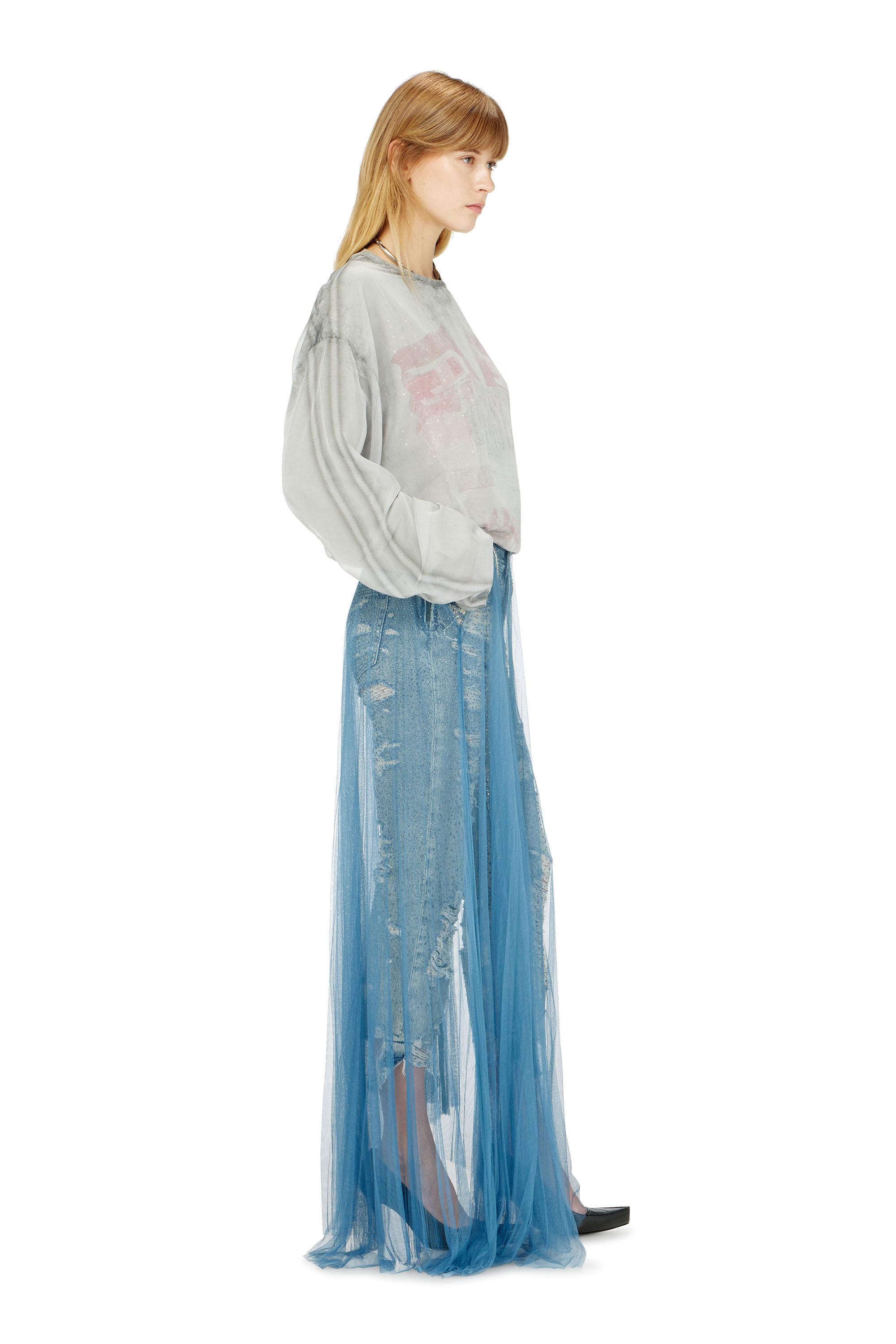 Diesel - Female's Regular Jeans D-Aisi 0DBER, ミディアムブルー - 2