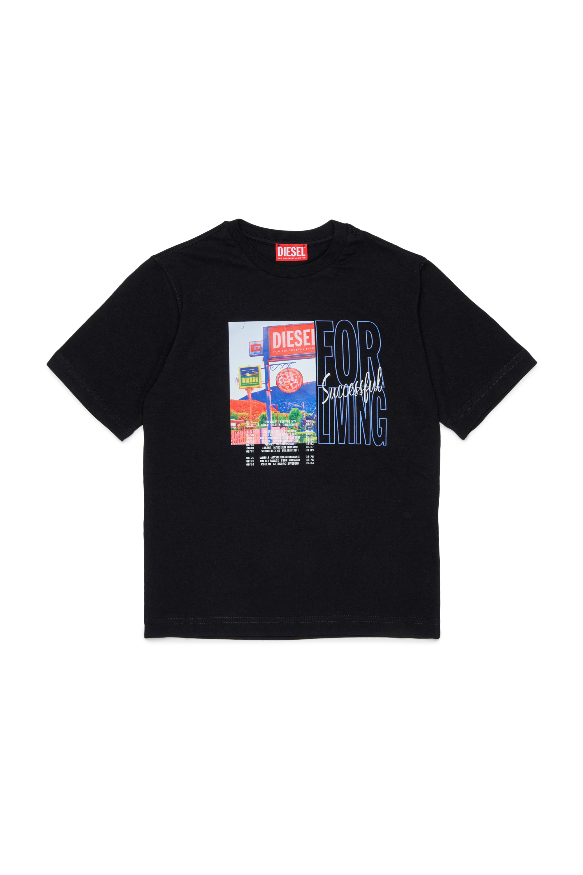 Diesel - TFOR OVER, Male's Tシャツ in ブラック - 1