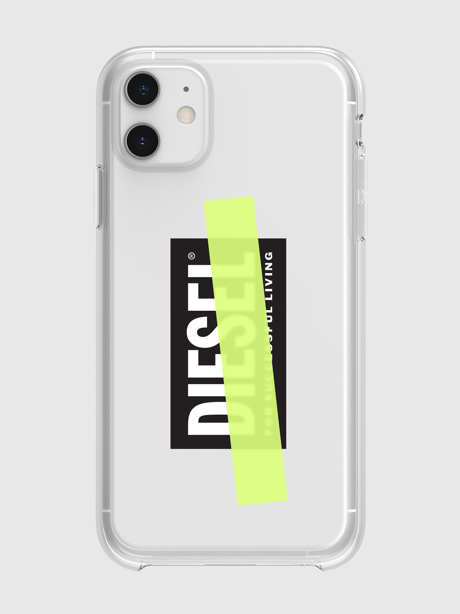 Diesel - DIPH-032-CLYET, Unisex's Printed co-mold case for iPhone 11 in ホワイト/イエロー - 3