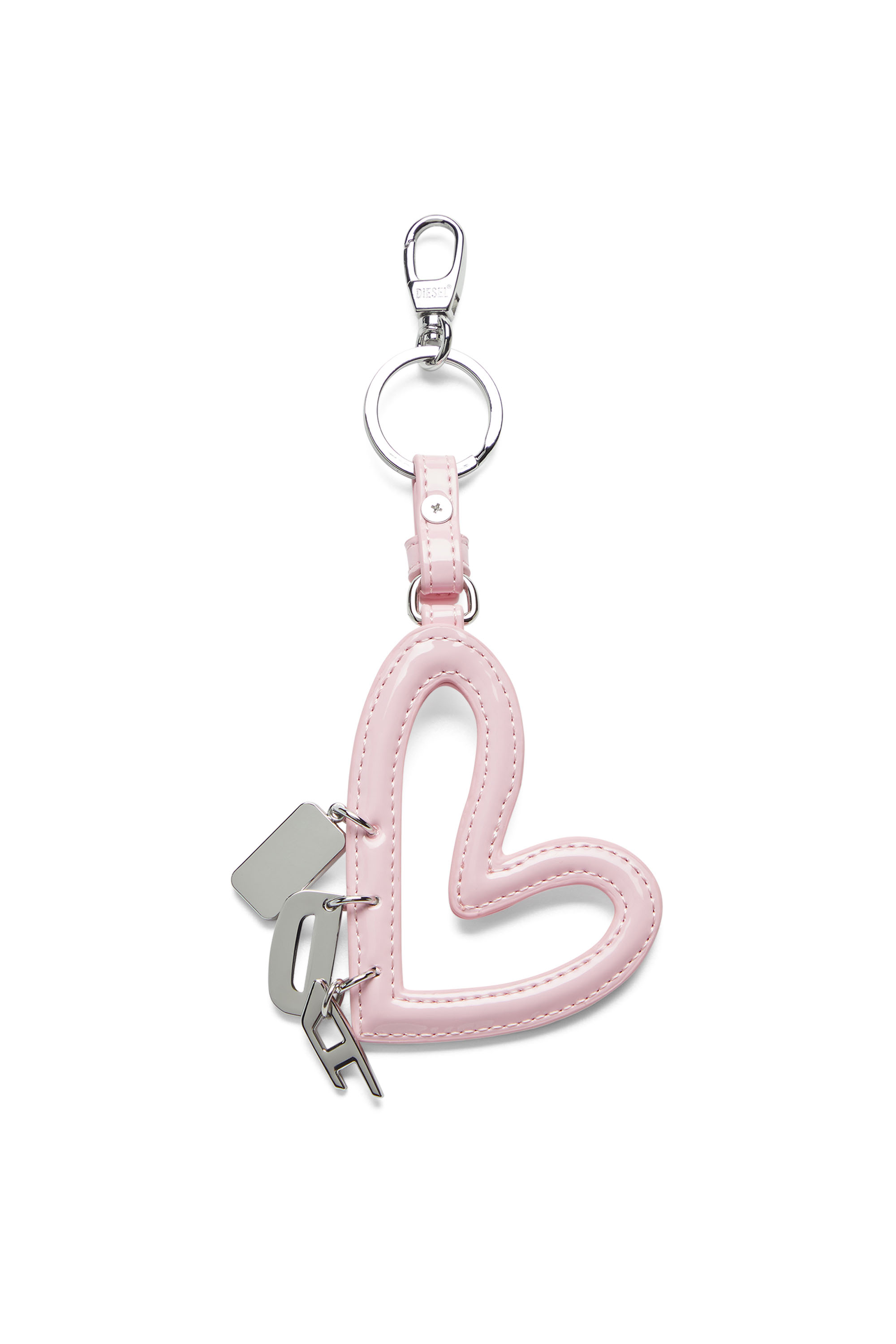 Diesel - MULTI II, Female's Heart charm with glossy finish in ピンク / ホワイト - 2