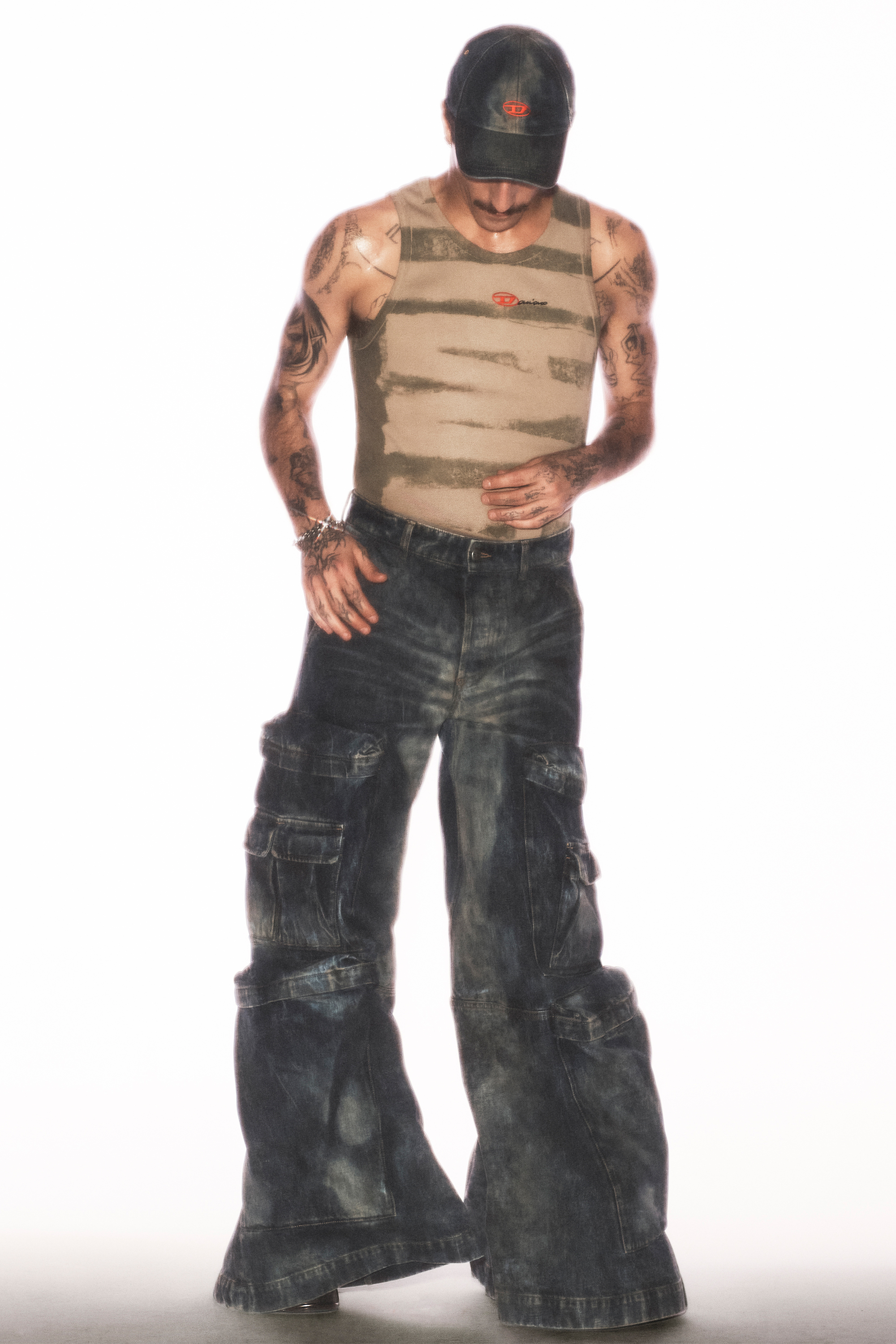 Diesel - T-LIFTY-BLEEDING-DD, Unisex's ノースリーブトップ in グリーン - 5