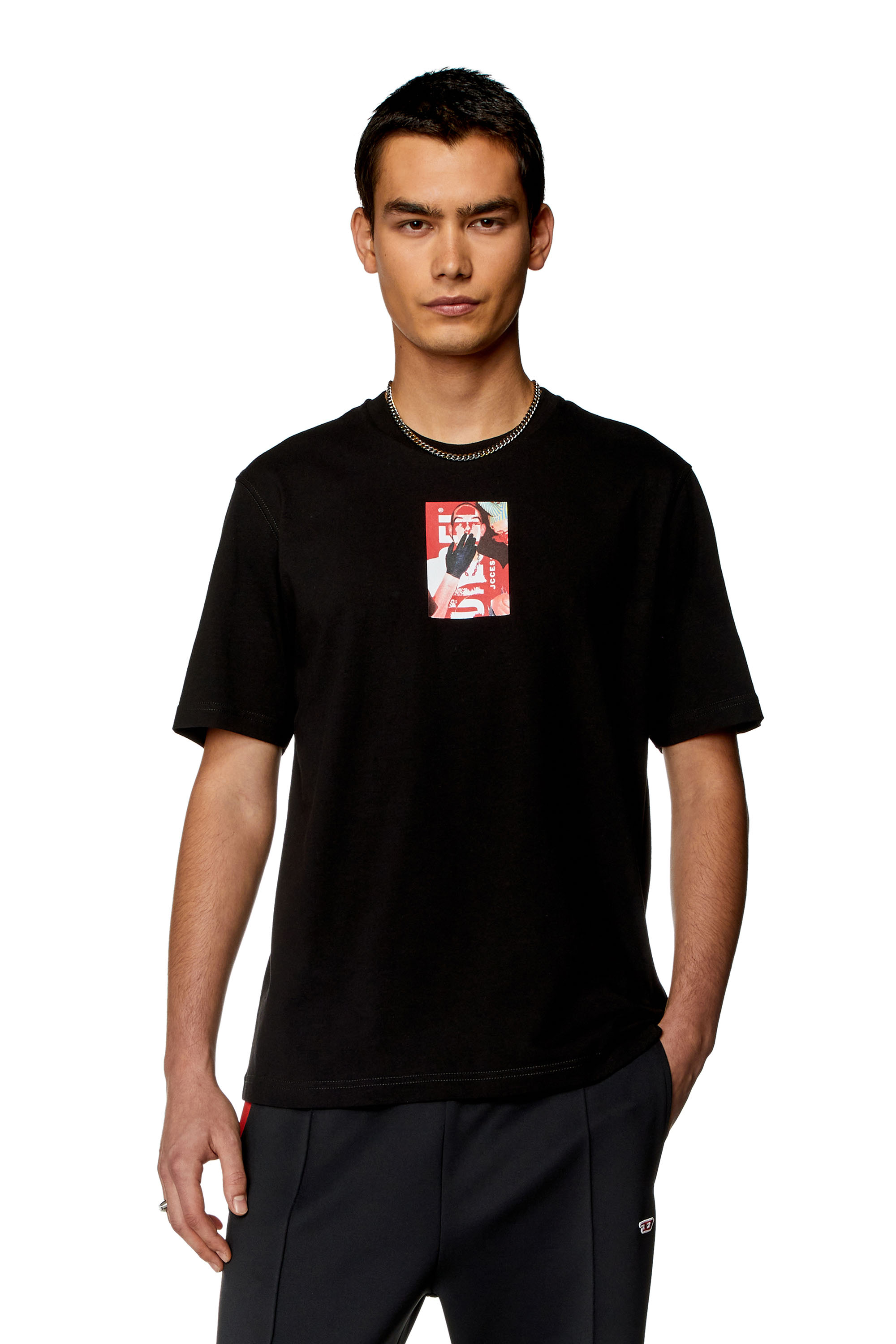 T-JUST-N4 Tシャツ｜ブラック｜メンズ｜DIESEL