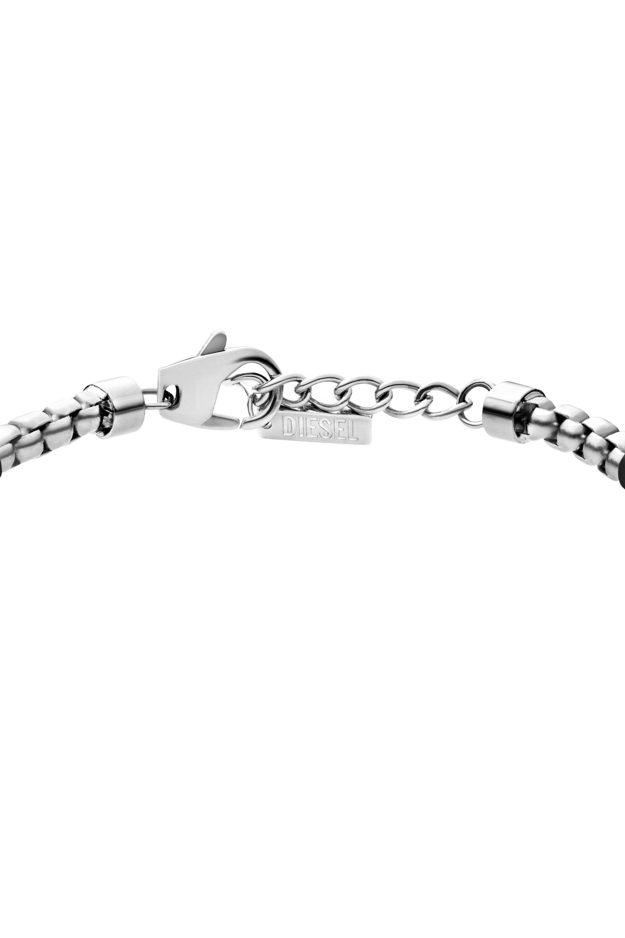 Diesel - DX1634931 JEWELLERY, Unisex's Two-tone stainless steel chain bracelet in シルバー/ブラック - 2