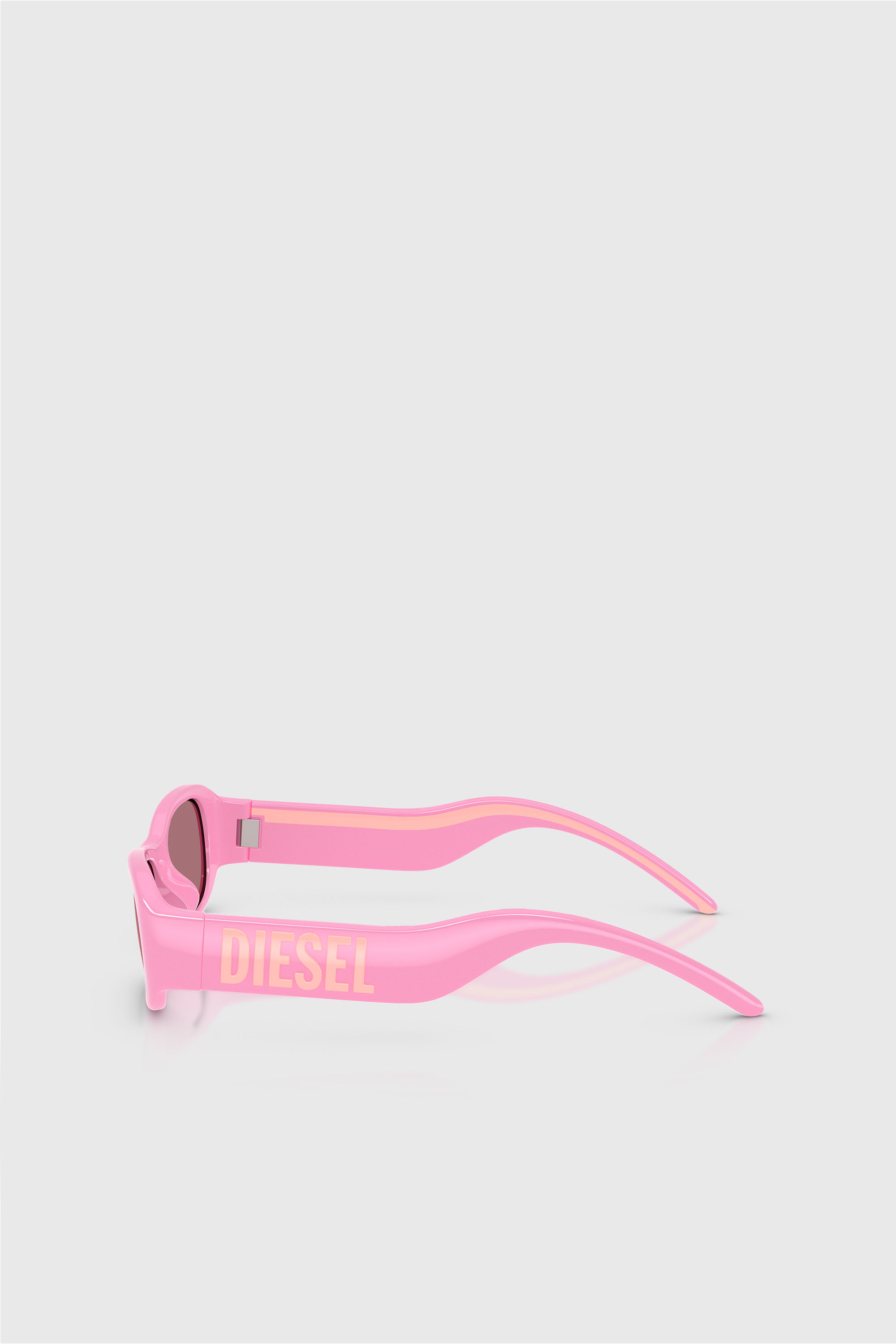 Diesel - 0DL3020U, Unisex's Pillow Sunglasses in ピンク / ホワイト - 3