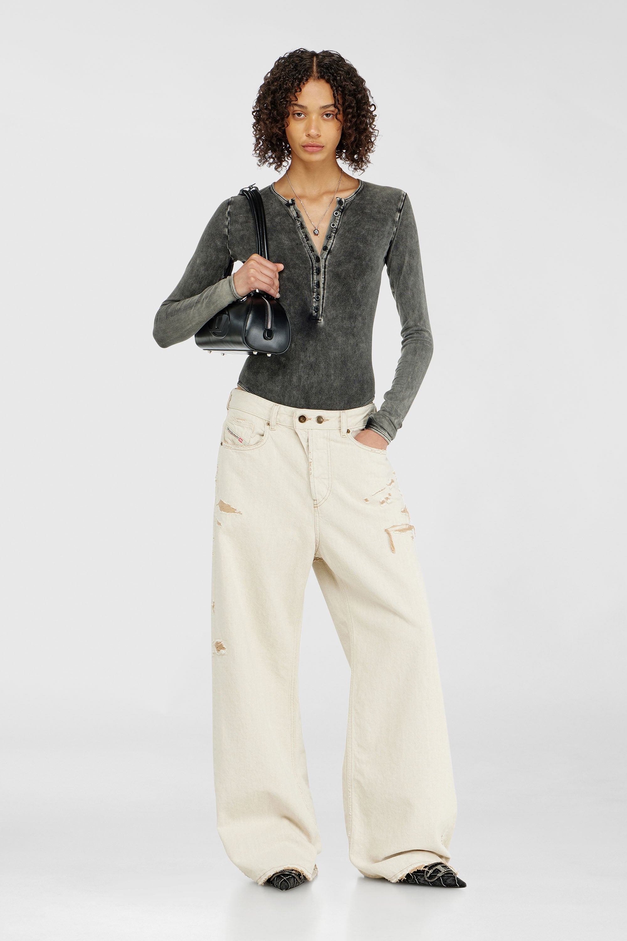 Diesel - FRESYA-DNM, Female's ボディスーツ in ダークグレー - 6