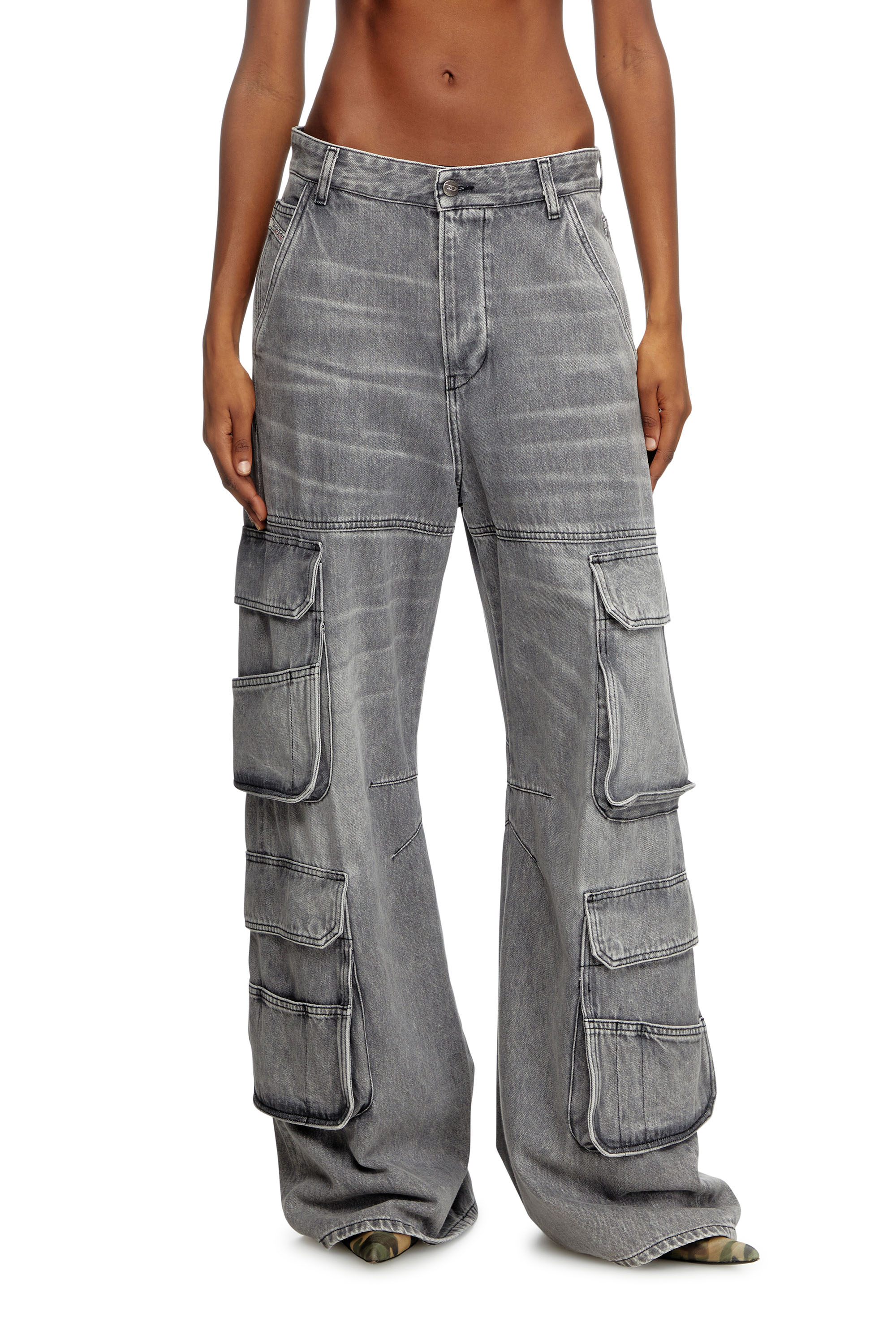 Diesel - Female's Relaxed Jeans 1996 D-Sire 0DCBE, ライトグレー - 3