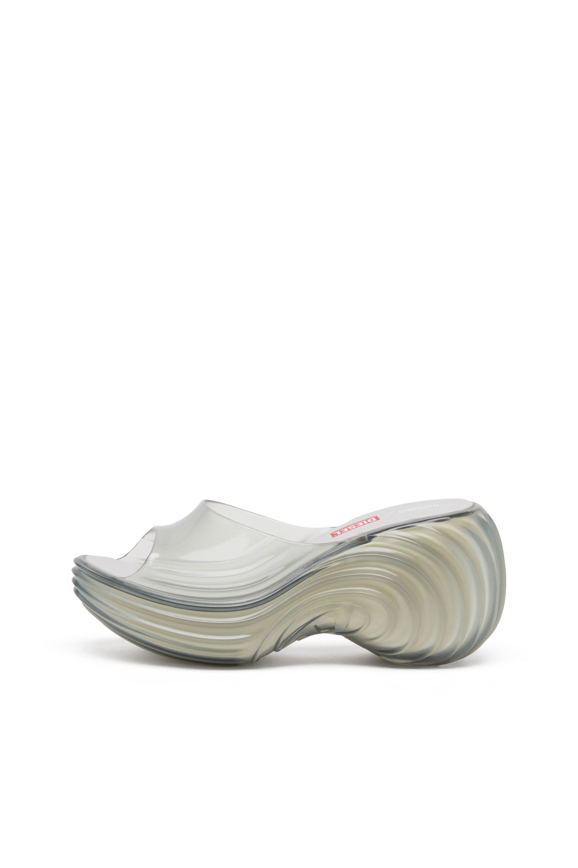 Diesel - MELISSA QUANTUM PLATFORM, Female's Platform mule in Melflex® in ライトグレー - 3