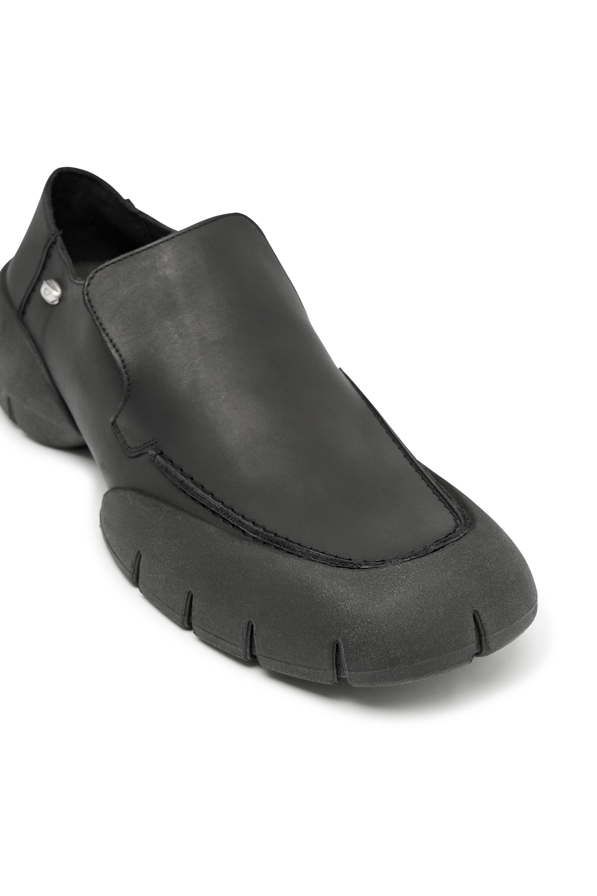 Diesel - D-MATHIEU SC, Male's D-Mathieu-Brushed leather loafer with rubber sole in ブラック - 6