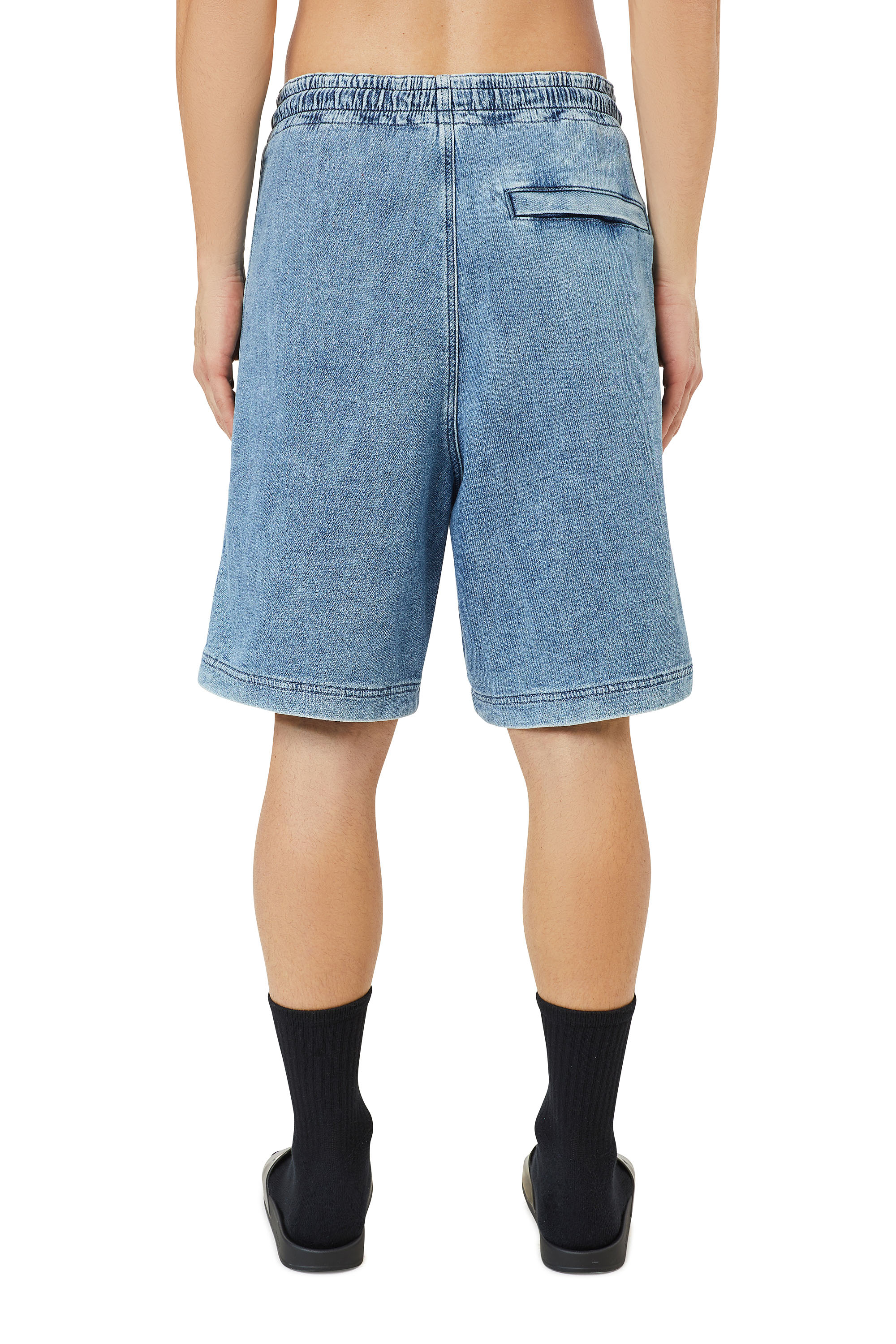 Diesel - D-BOXY TRACK DENIM SHORTS, ライトブルー - Image 4