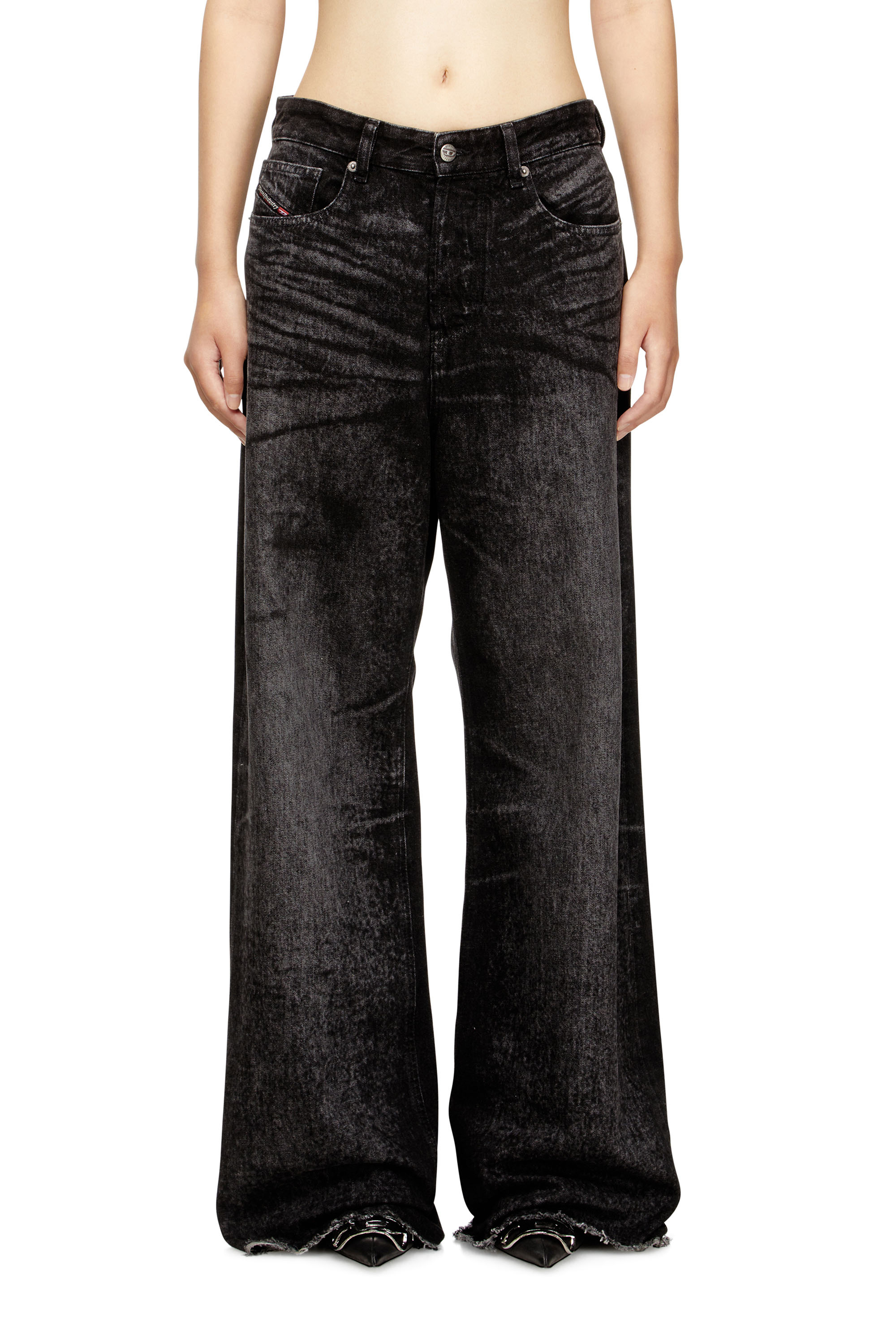Diesel - Female's Relaxed Jeans 1996 D-Sire 007DB, ブラック/ダークグレー - 3