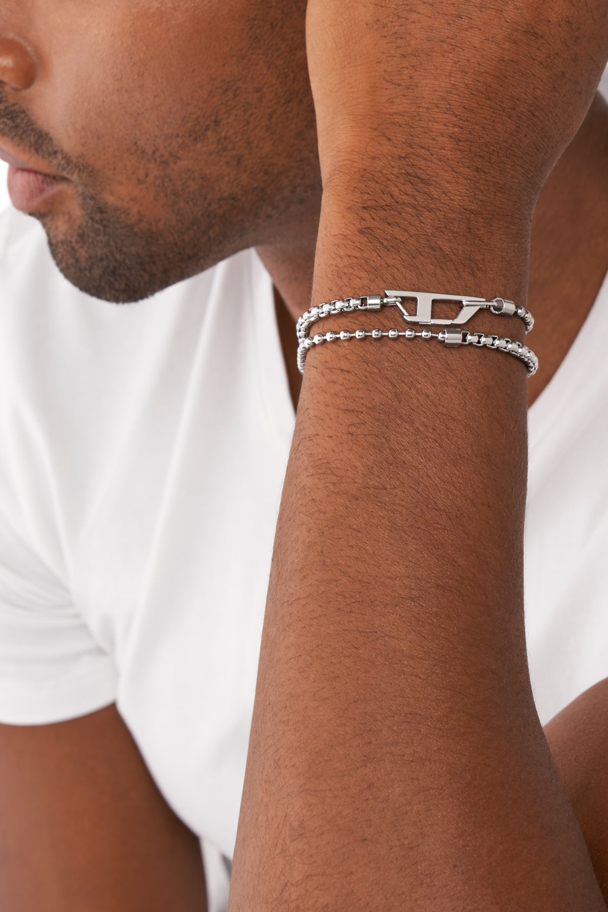 Diesel - DX1473, Unisex's ブレスレット in シルバー - 3