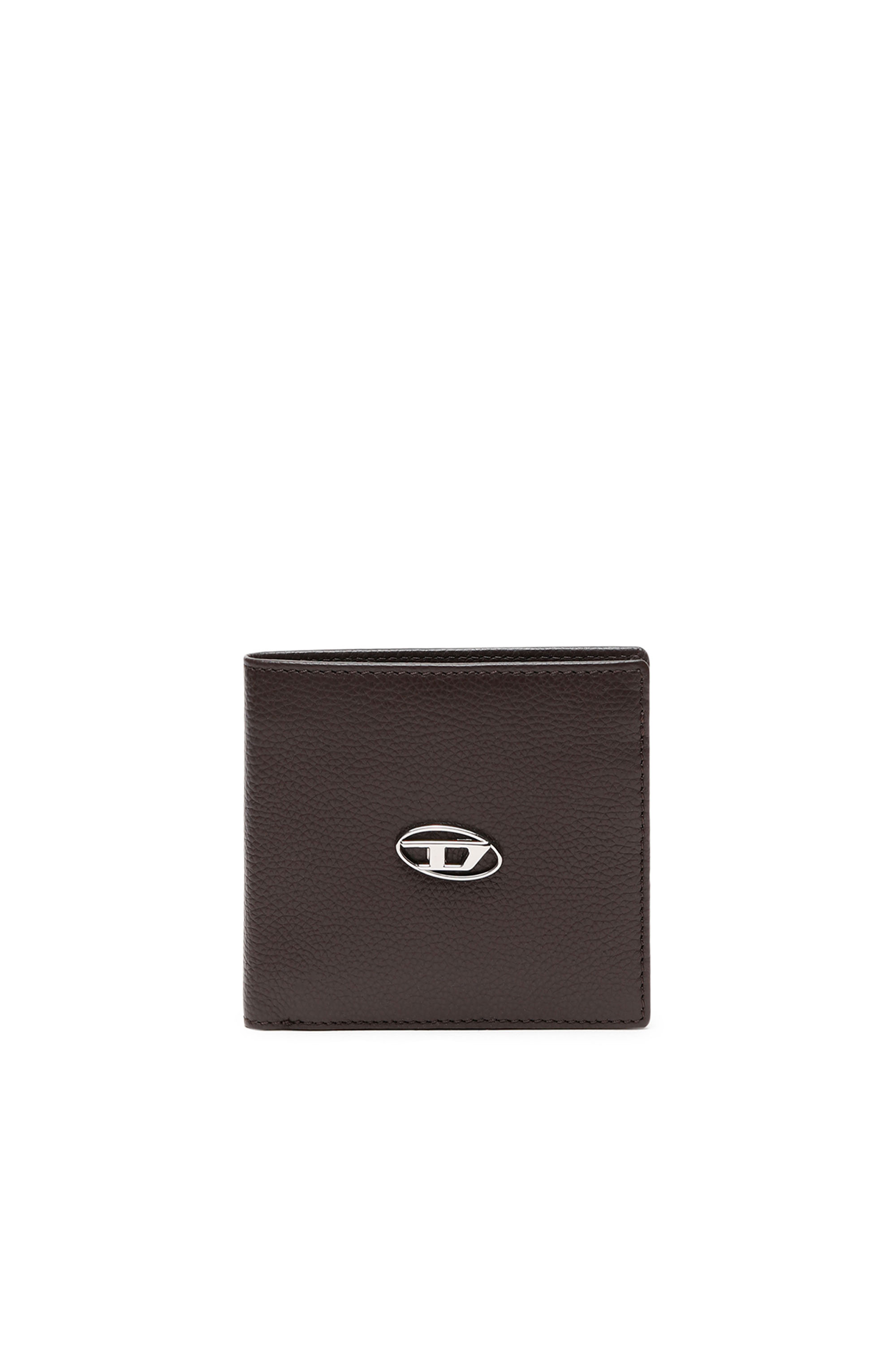 Diesel - BI FOLD COIN S, Male's カウレザー二つ折りウォレット in ブラウン - 1