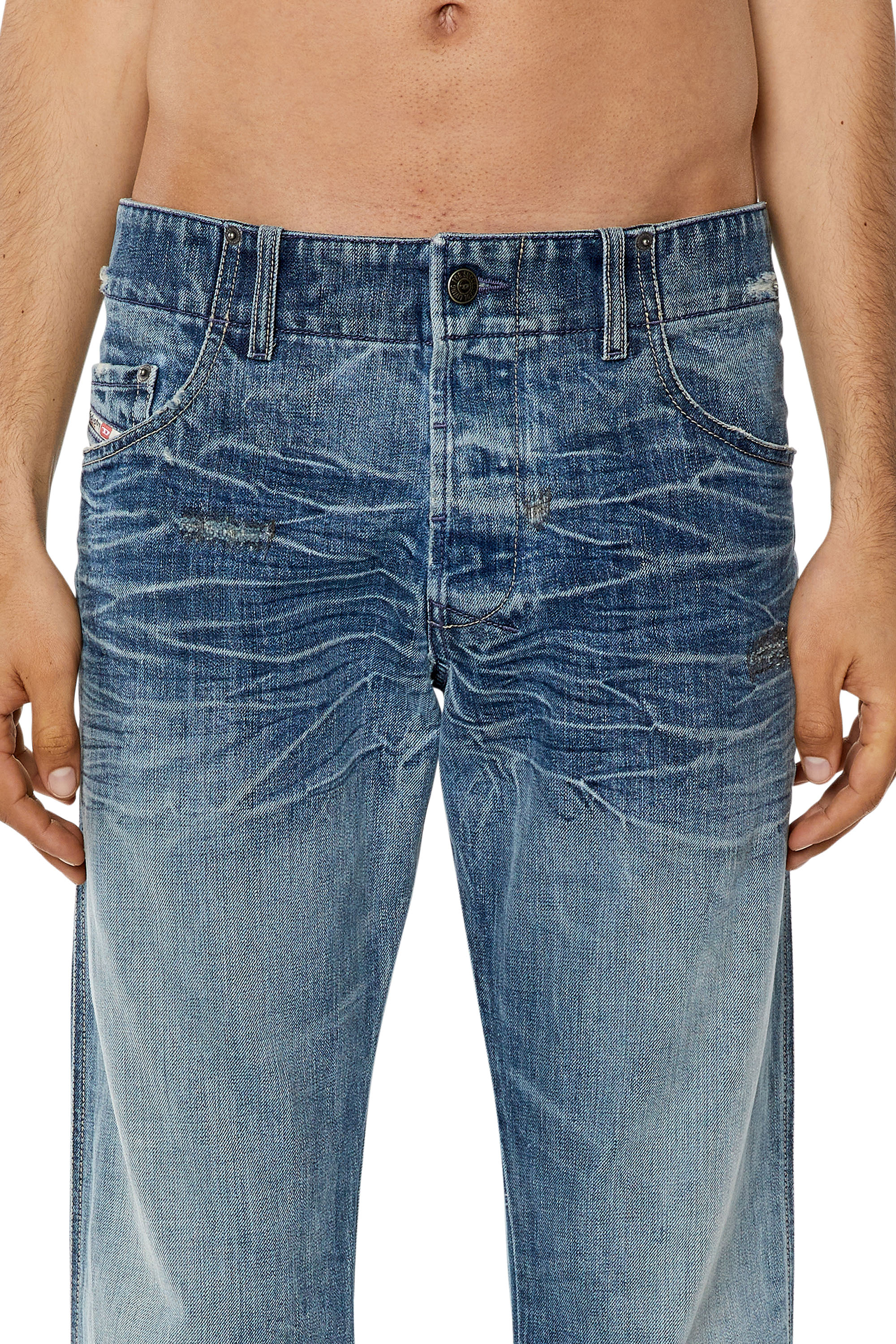 Diesel - Bootcut Jeans D-Backler 09I01, ミディアムブルー - Image 3