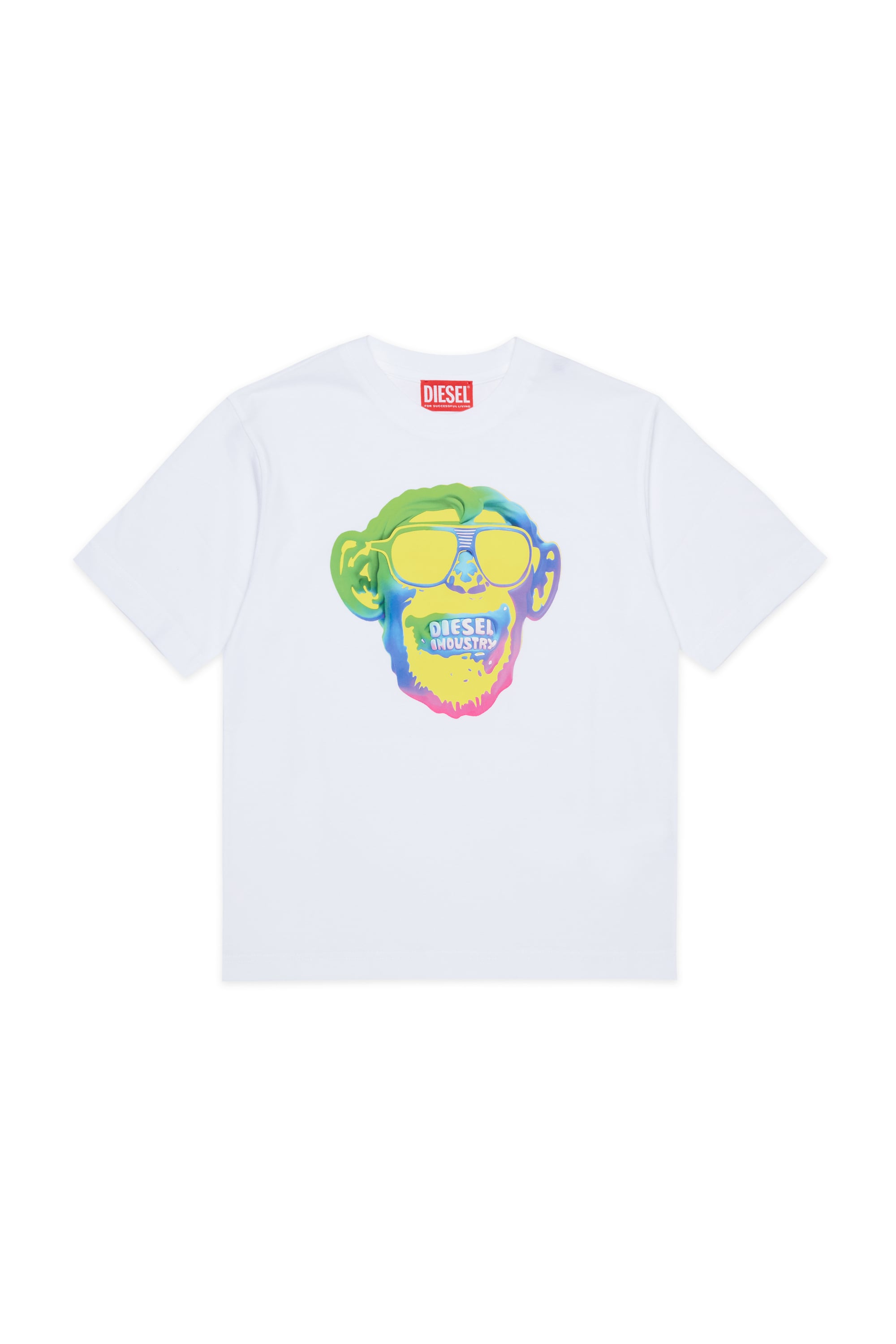Diesel - TMONKEY OVER, Male's Tシャツ in ホワイト - 1