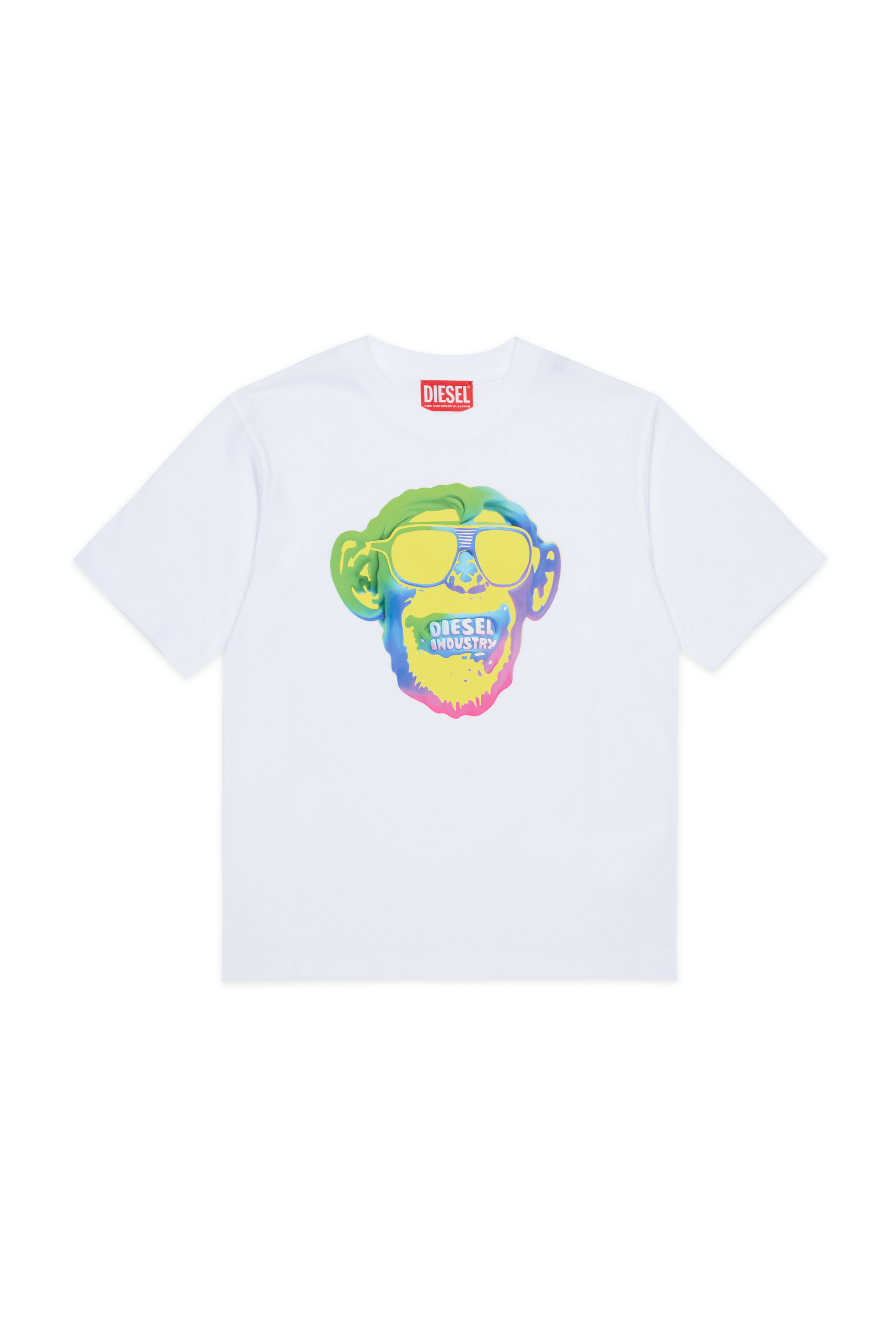 Diesel - TMONKEY OVER, Male's Tシャツ in ホワイト - 1