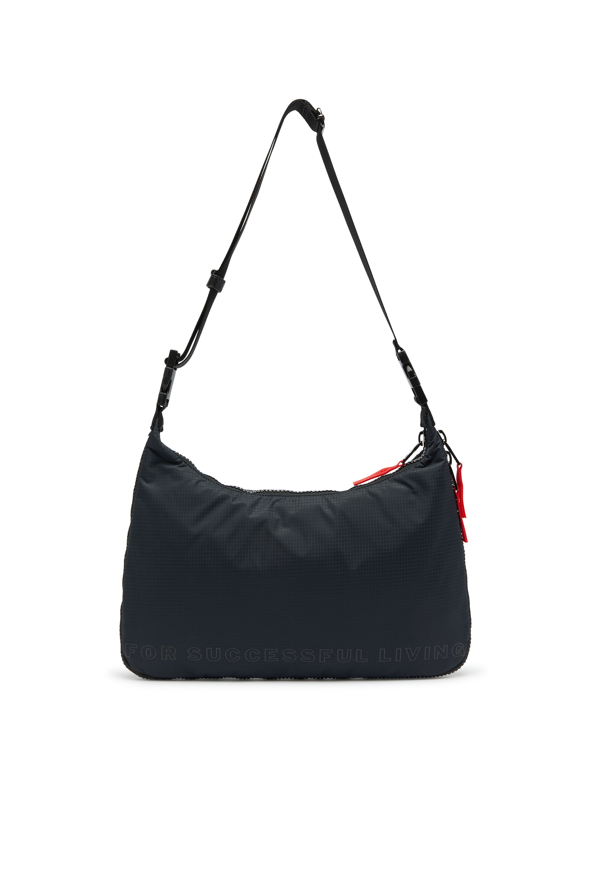 Diesel - ZIP-D SHOULDER L X, Unisex's ショルダーバッグ in ブラック - 2