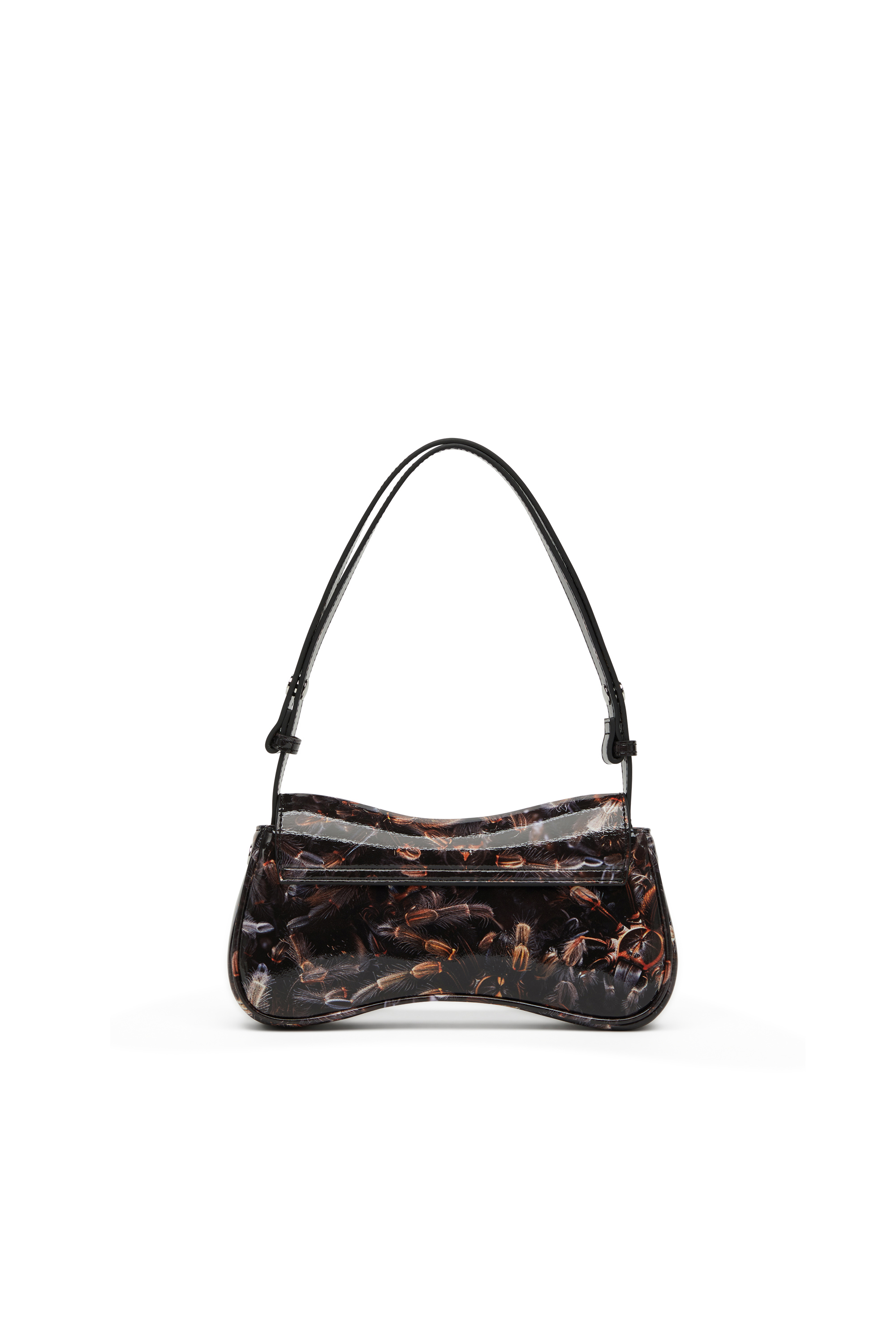Diesel - PLAY CLUTCH, Female's Play-Glossy clutch with print in ブラック/ブラウン - 2