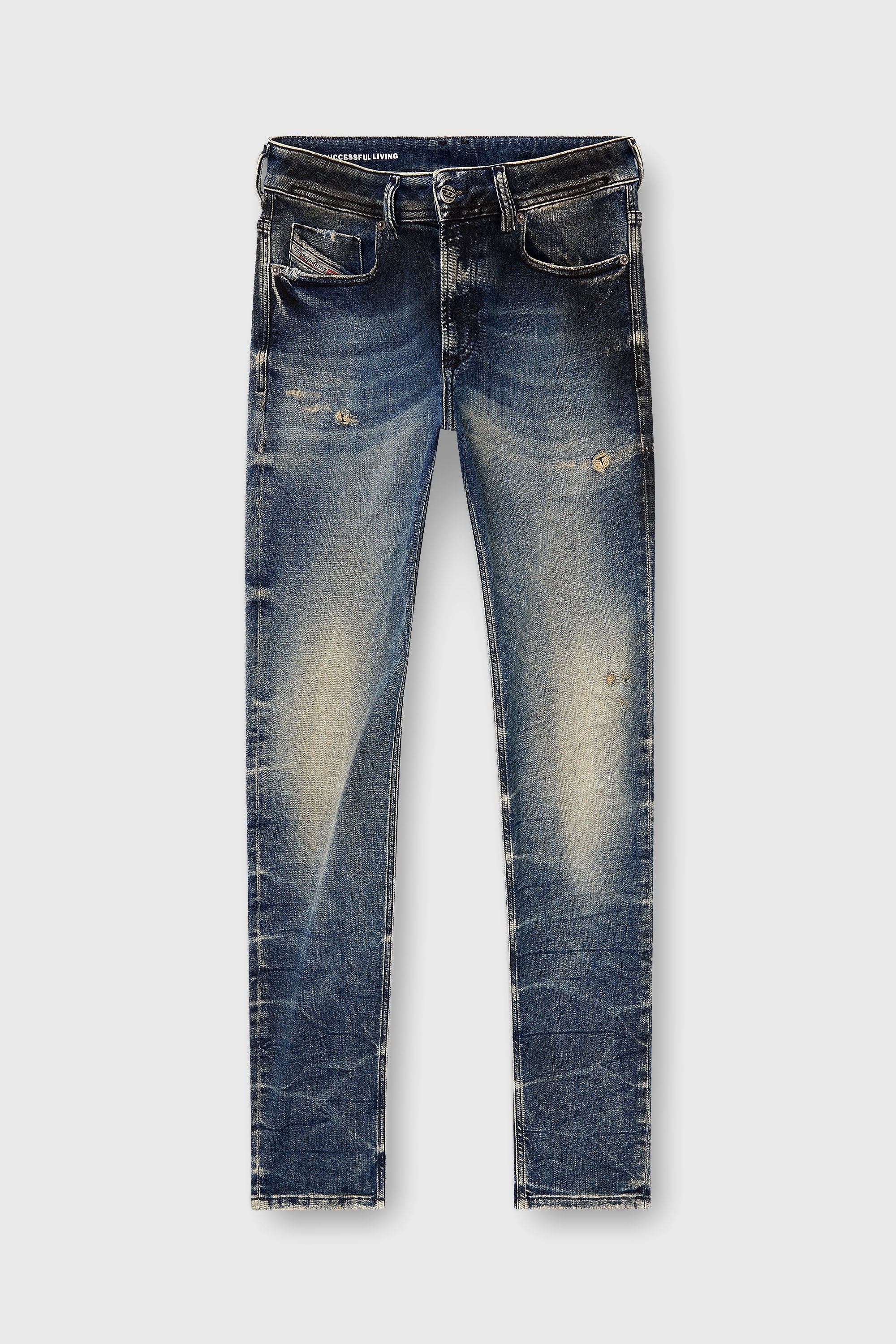 Diesel - Male's Skinny Jeans 1979 Sleenker 09N15, ミディアムブルー - 2