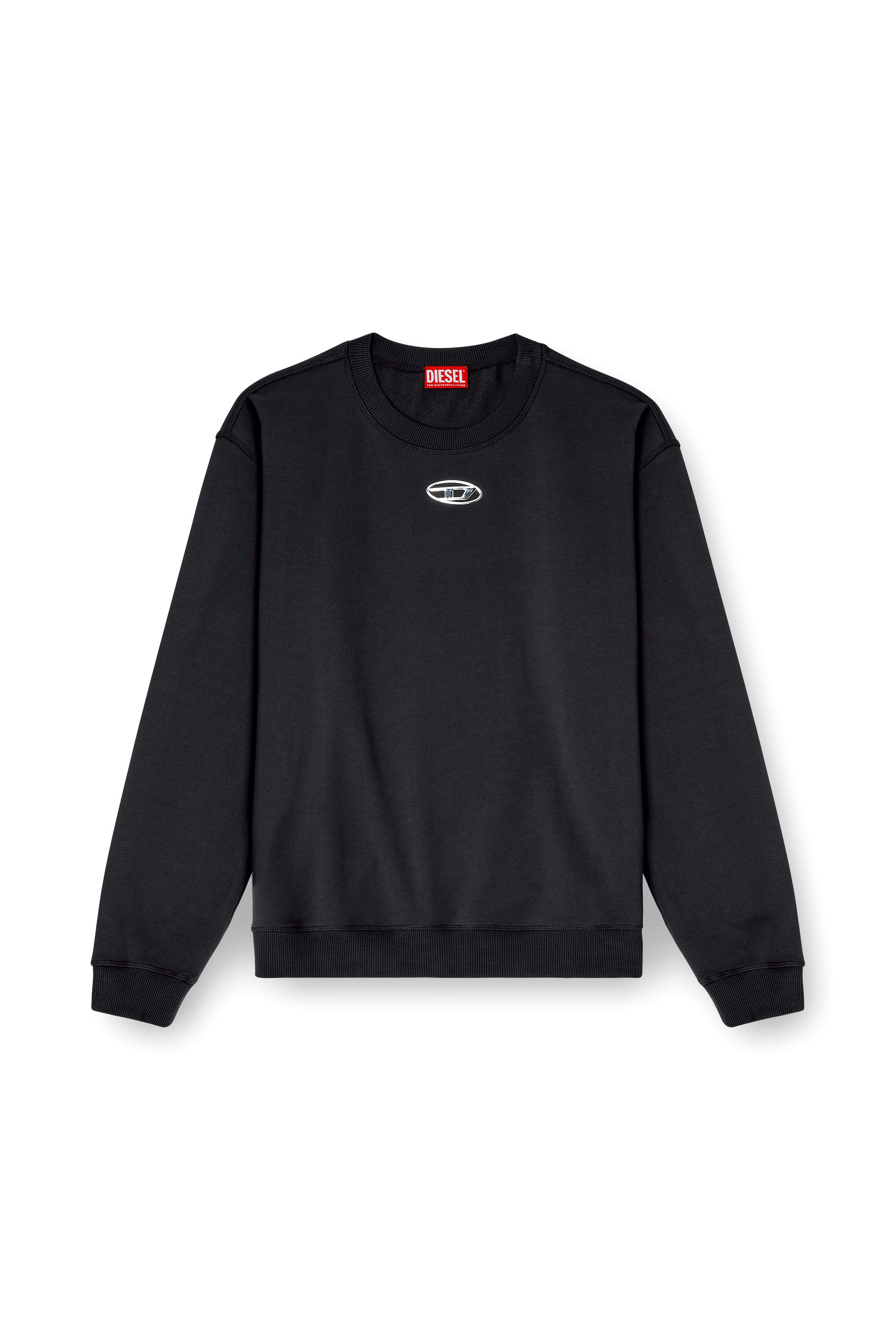 Diesel - S-NORM-IOD, Male's プルオーバースウェット in ブラック - 3