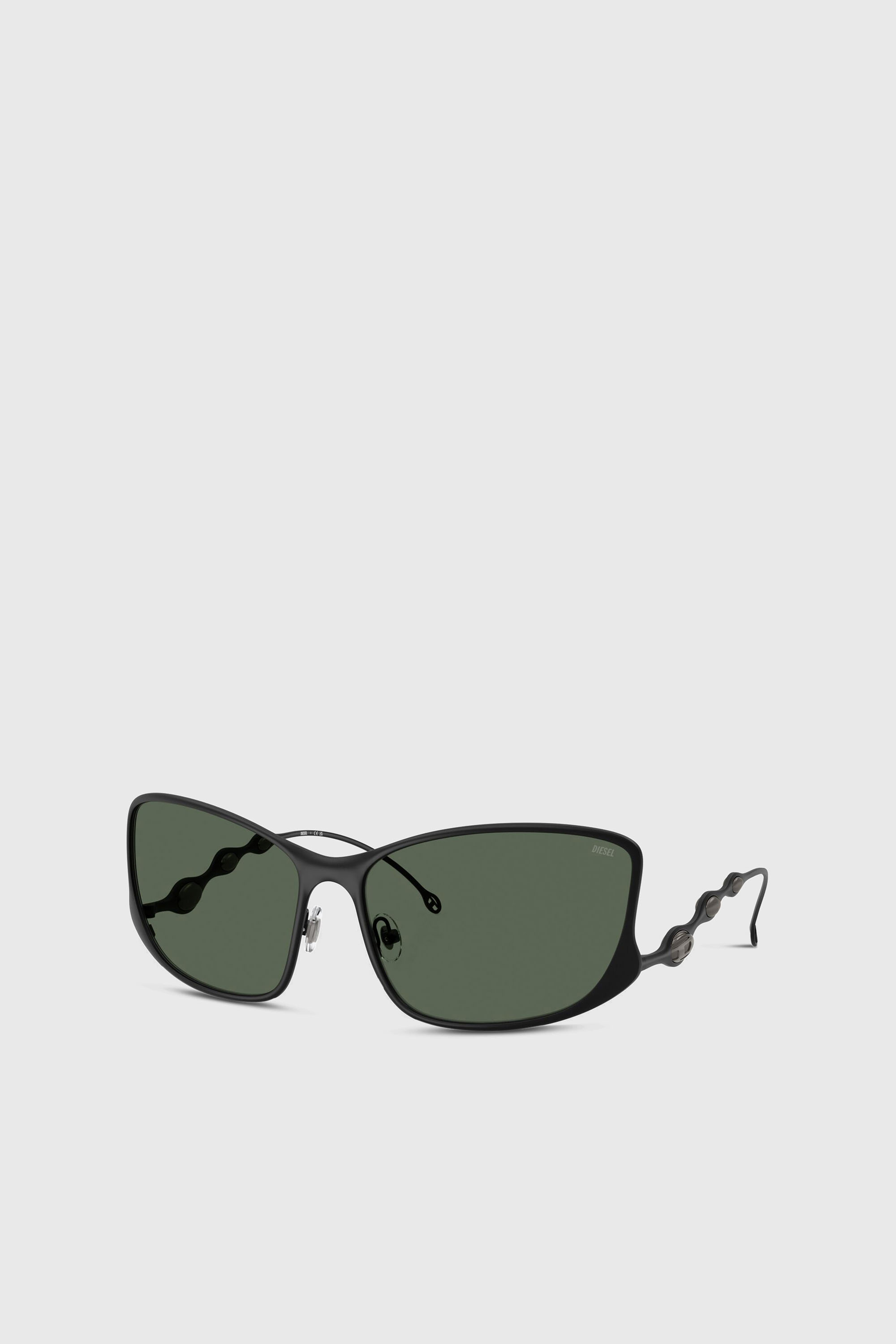 Diesel - 0DL1013, Unisex's Rectangle sunglasses in ダークグリーン - 1