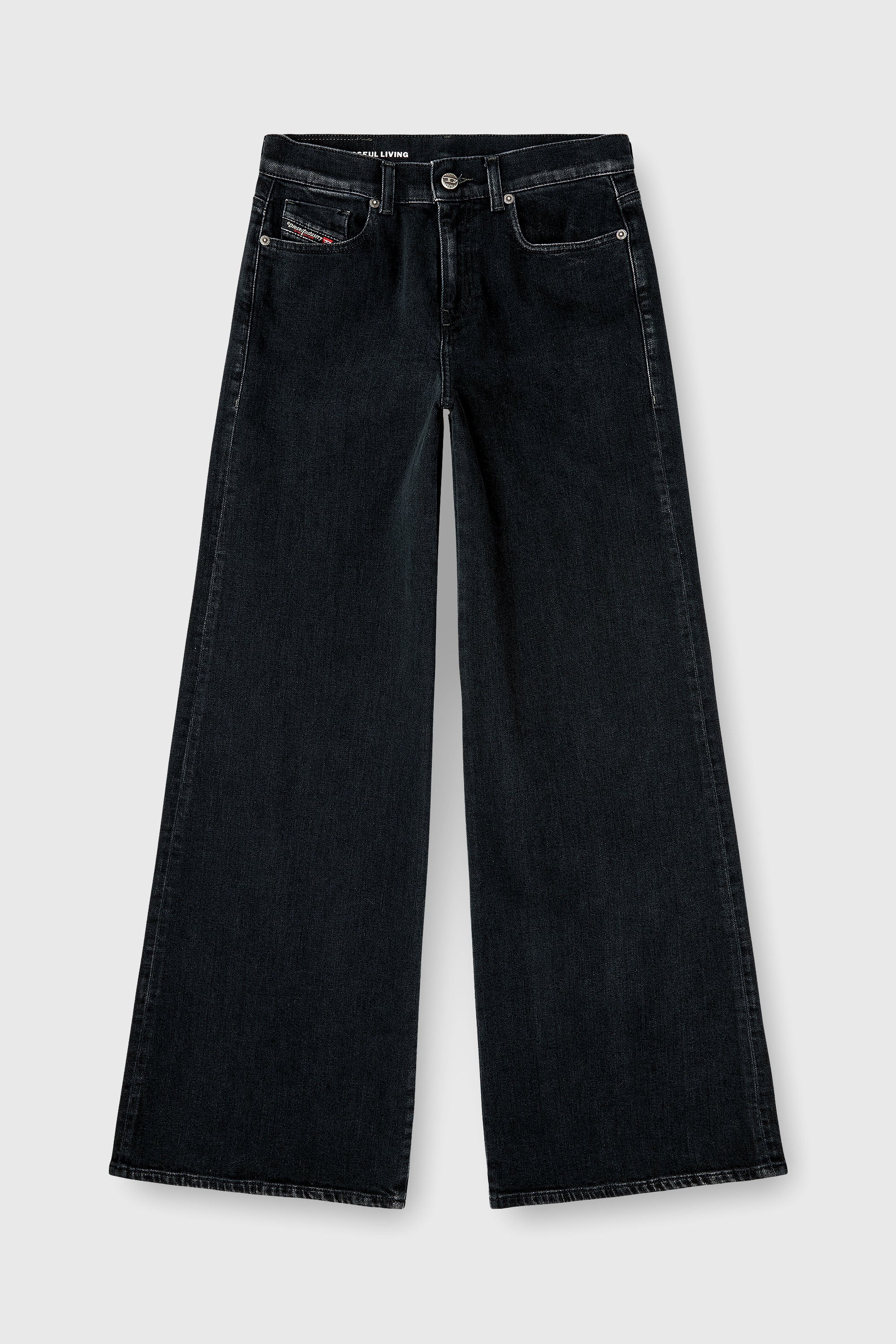 Diesel - Female's Flare Jeans 1978 D-Akemi 09N89, ブラック/ダークグレー - 2
