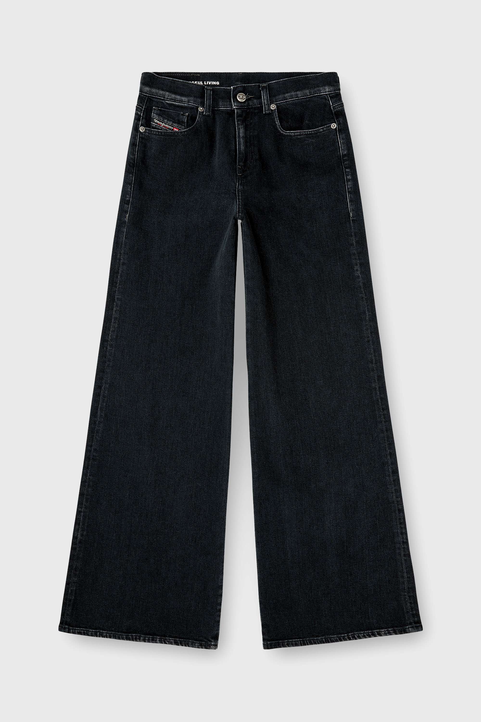Diesel - Female's Flare Jeans 1978 D-Akemi 09N89, ブラック/ダークグレー - 6