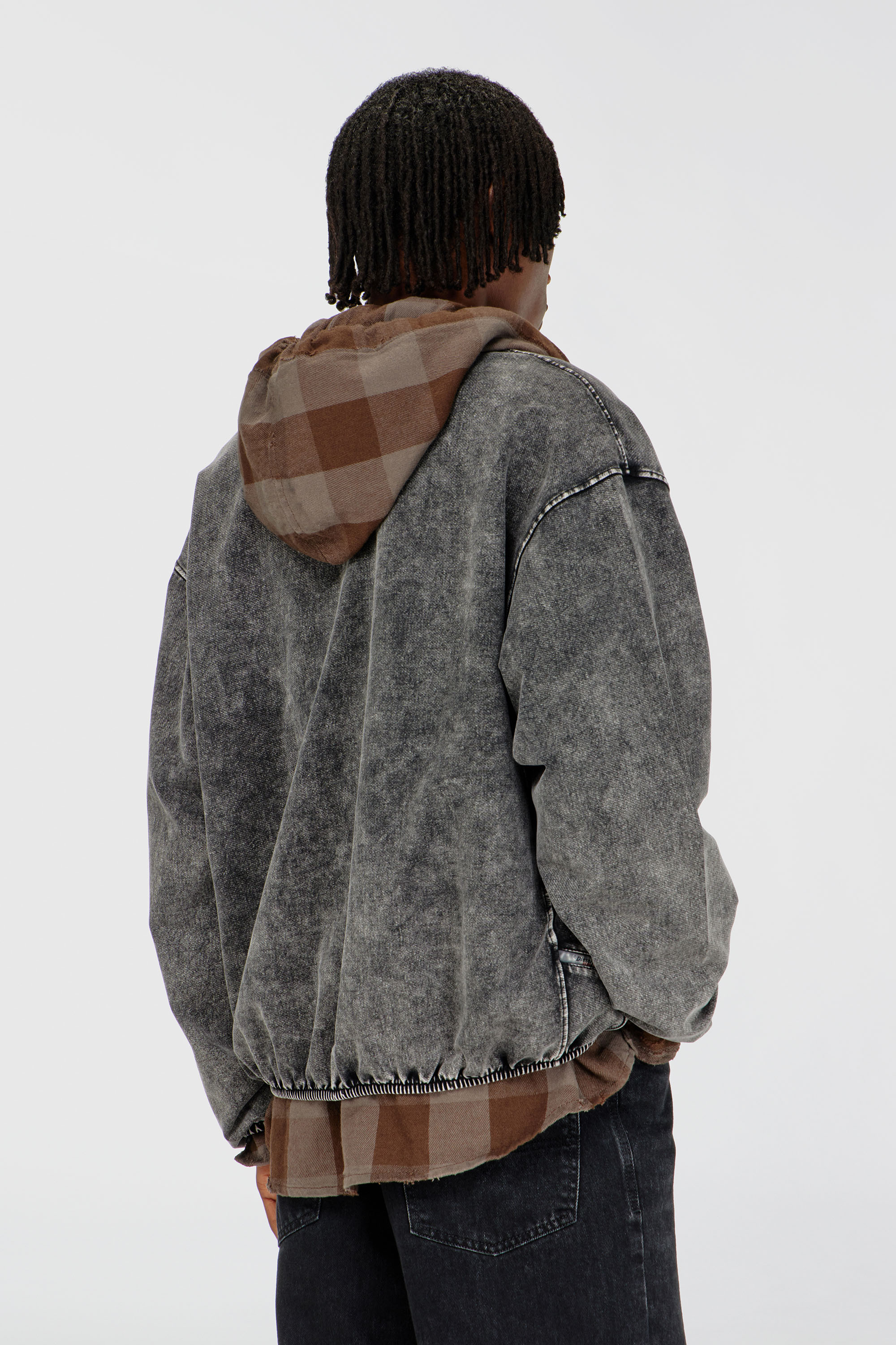 Diesel - S-CORSY, Male's スウェットジャケット in グレー - 5