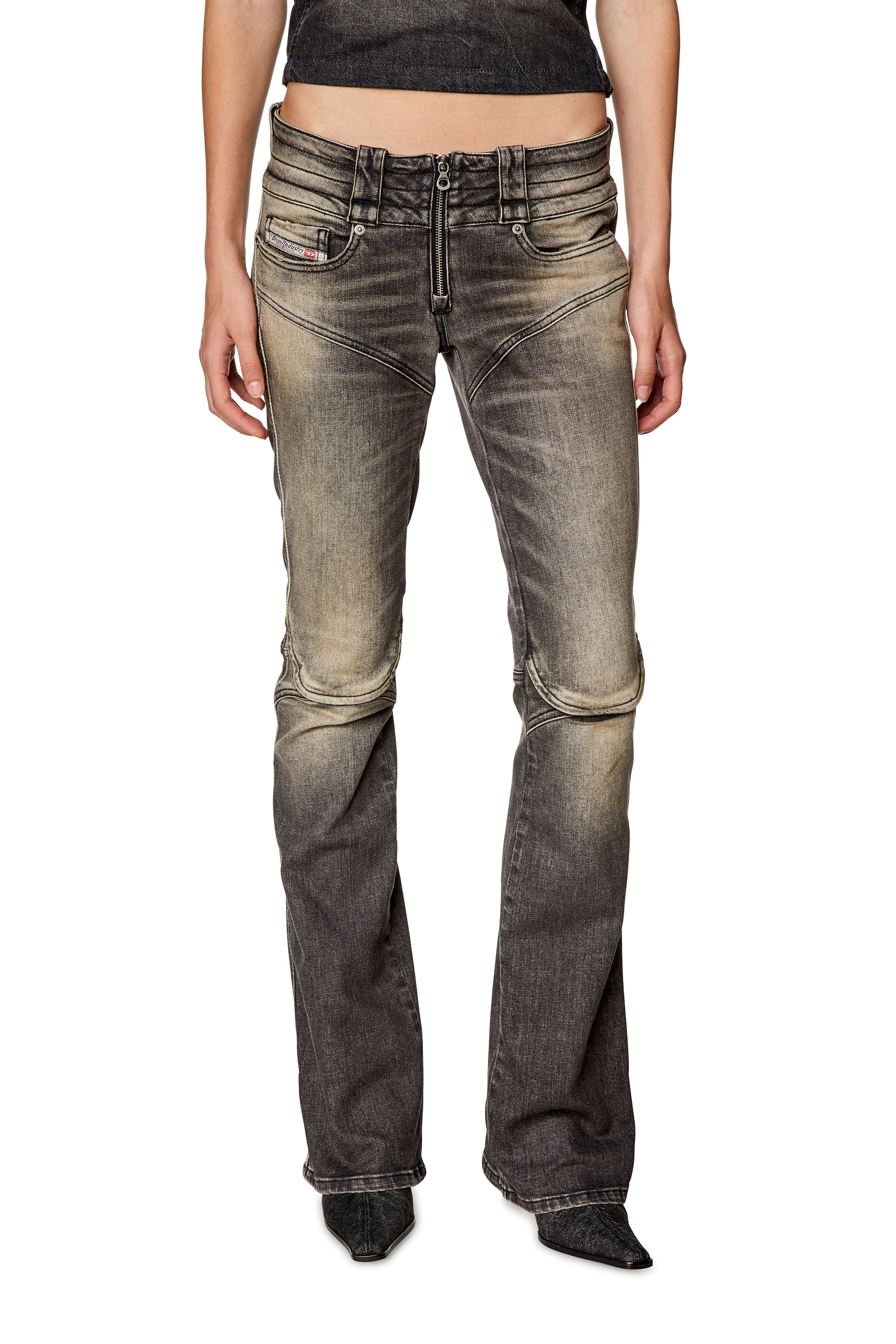Diesel - Bootcut and Flare Jeans Belthy 0JGAL, ブラック/ダークグレー - Image 1