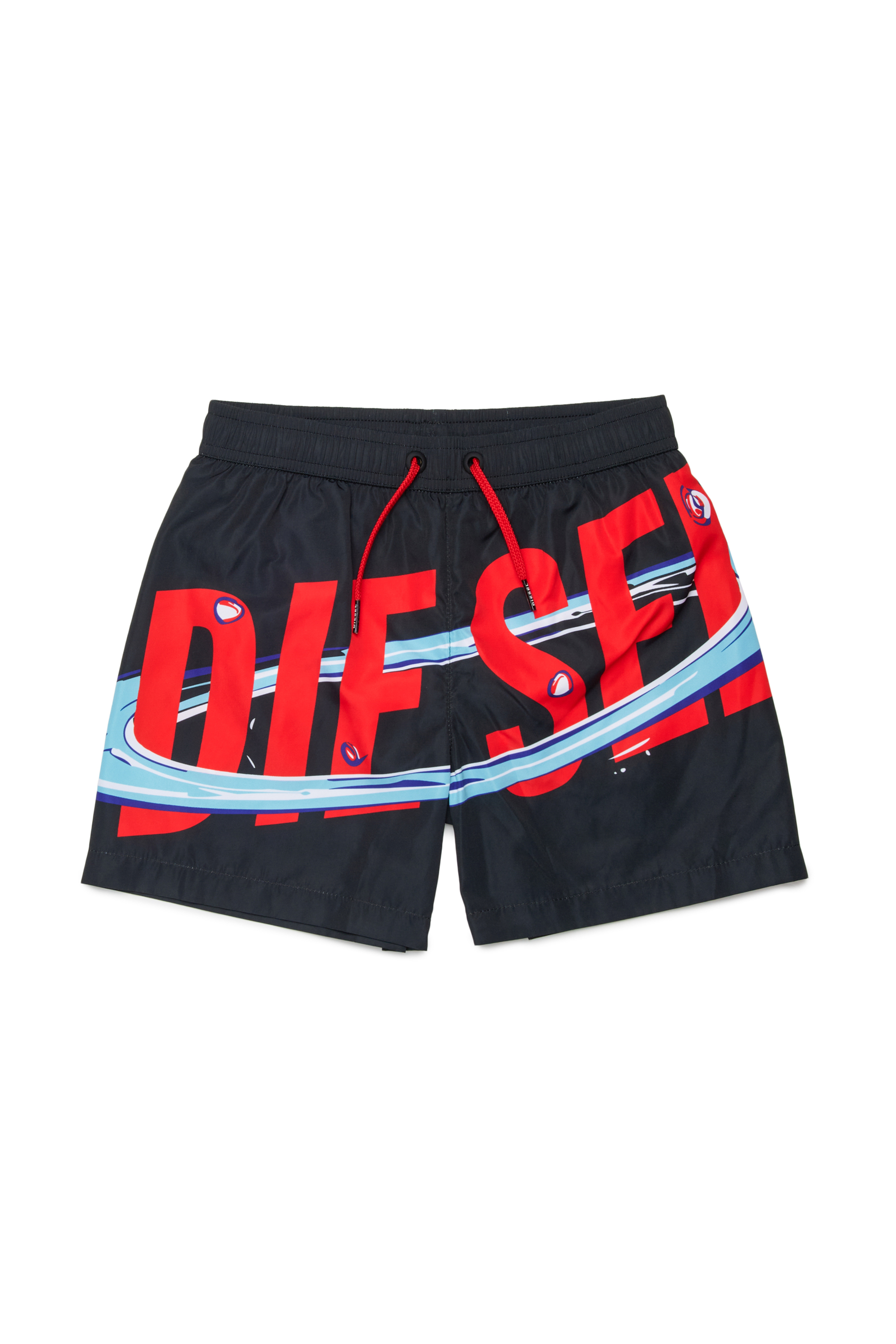 Diesel - MIPWIRL, Male's Swim shorts with bold graphic print in ブラック - 1