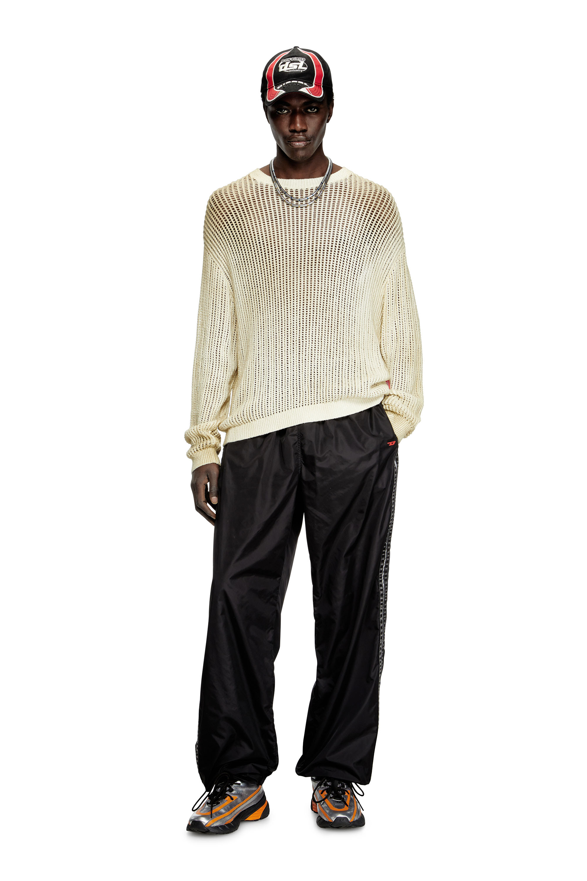 Diesel - K-SKUAT, Male's プルオーバーニット in ベージュ - 1