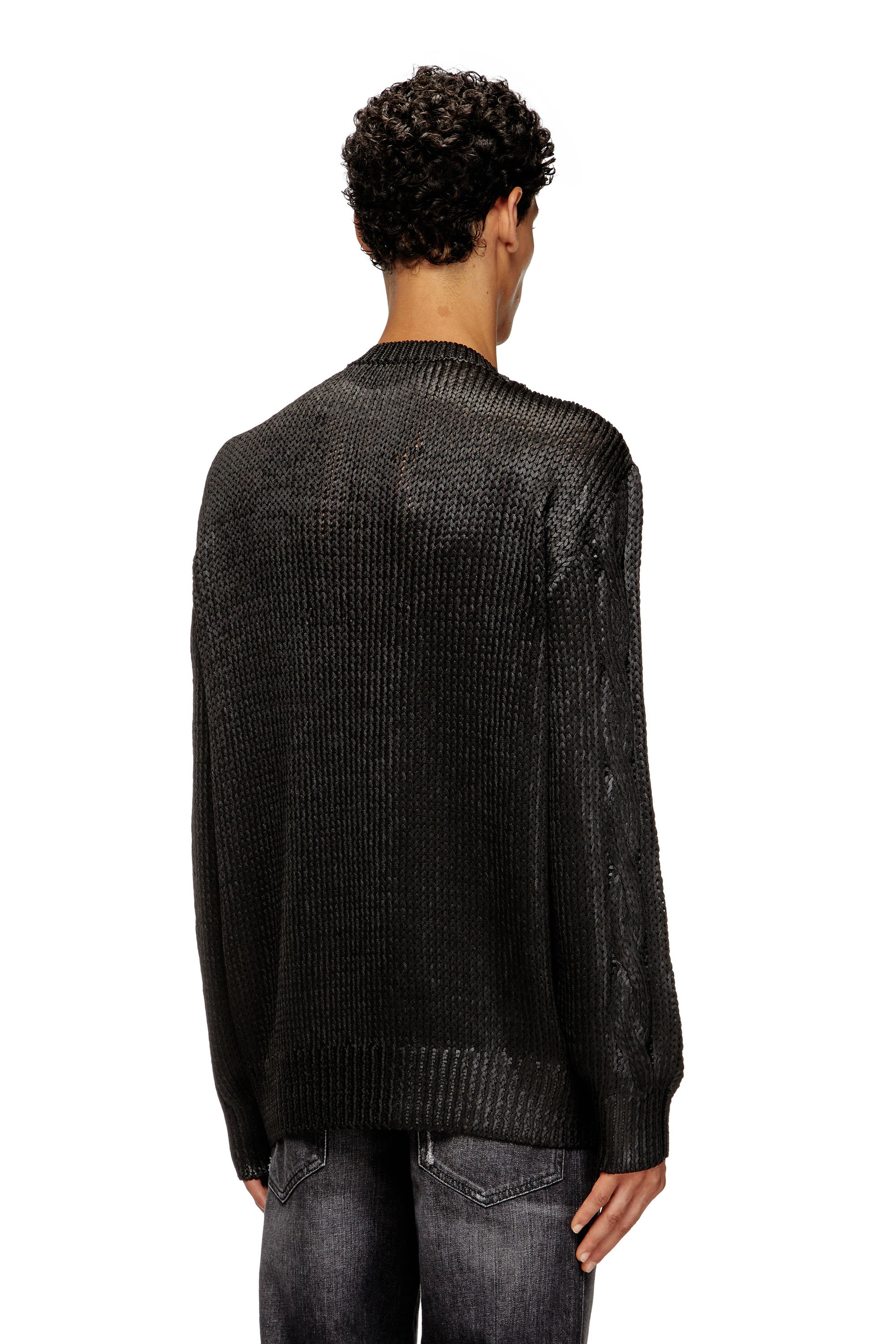 Diesel - K-MICHIU, Male's プルオーバーニット in ブラック - 4