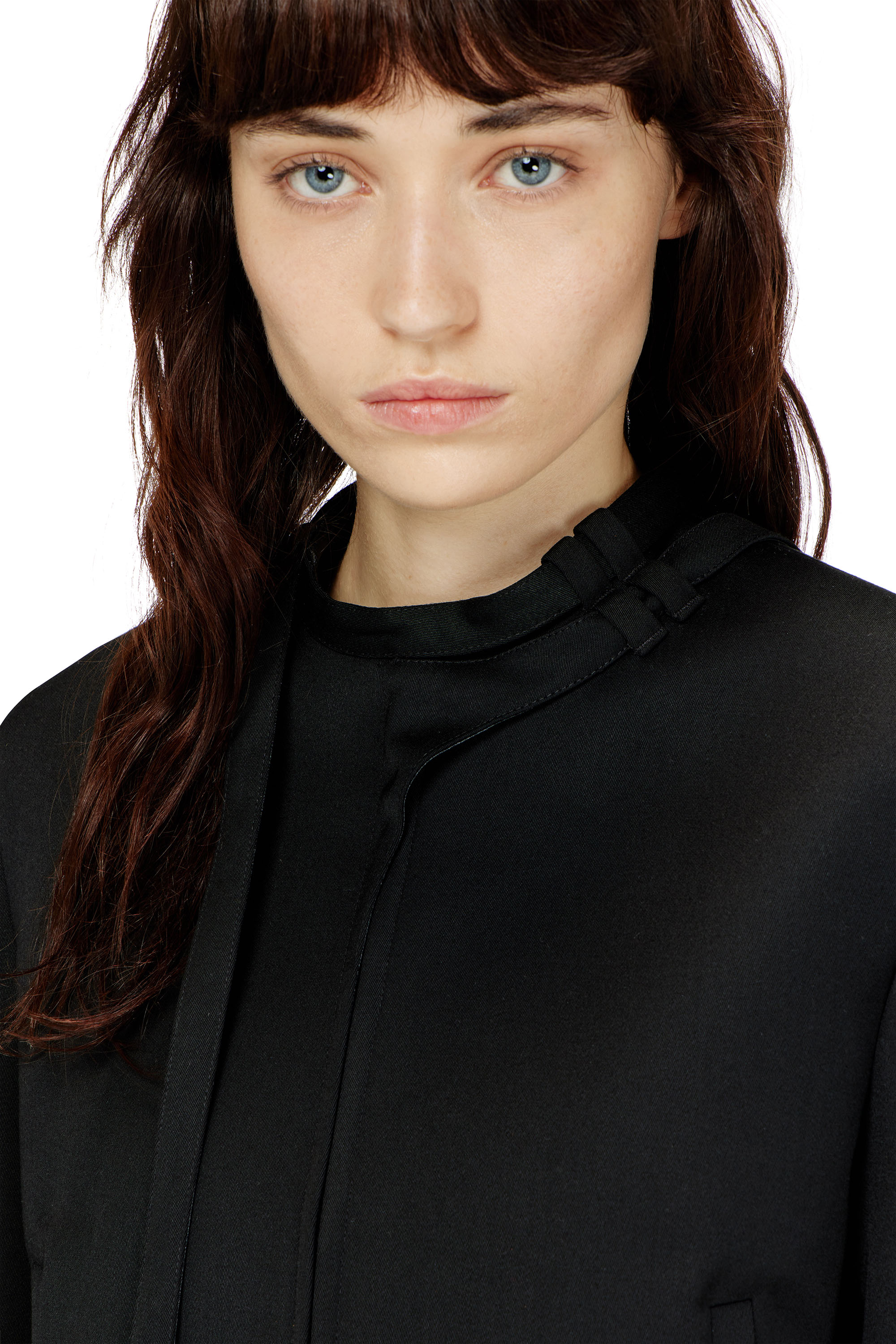 Diesel - G-HAVOC-1, Female's Tailored jacket with biker neck strap in ブラック - 4