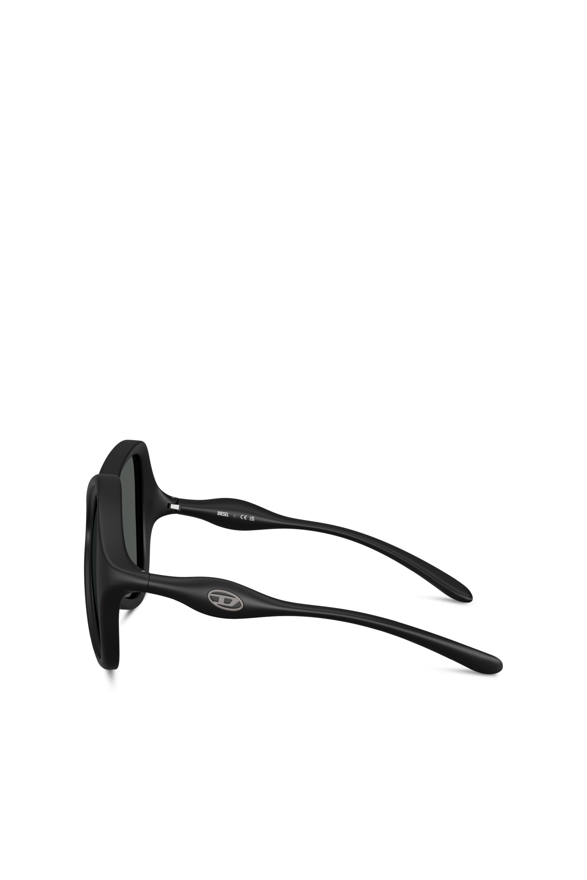 Diesel - 0DL3010U, Unisex's Cat-eye style sunglasses in ブラック - 3